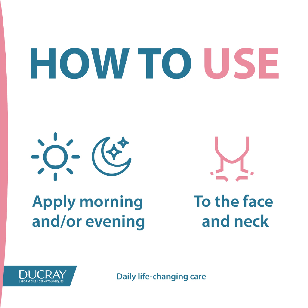 Ducray, Ictyane Hydra Light Face Cream, Lightweight moisturizing cream for dry sensitive skin, 40ml