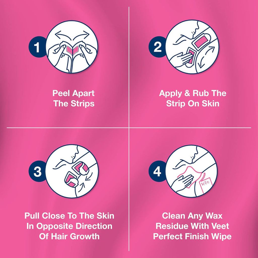 Veet, Aloe Extract Cream Wax Hypoallergenic Bikini, Gentle hypoallergenic wax cream for bikini area, 16 pieces