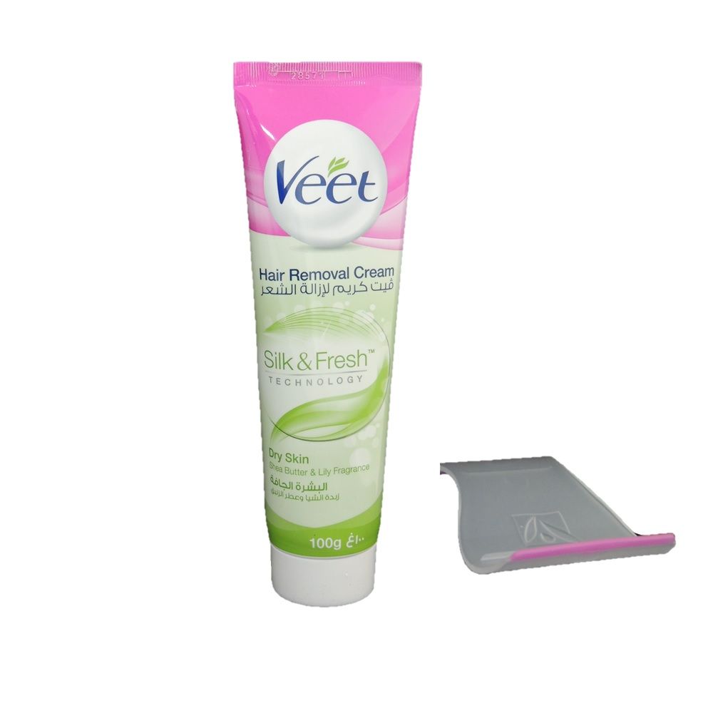 Veet, Cream for Dry Skin Hair Removal, Moisturizing hair removal cream for dry skin, 100 ml