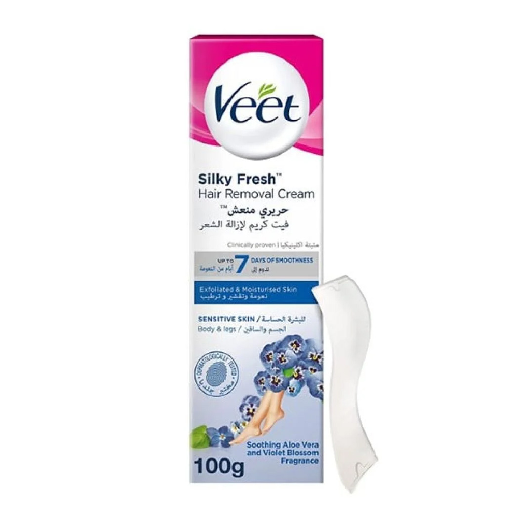 Veet, Cream Sensitive Skin, Gentle hair removal cream for sensitive skin, 100 ml