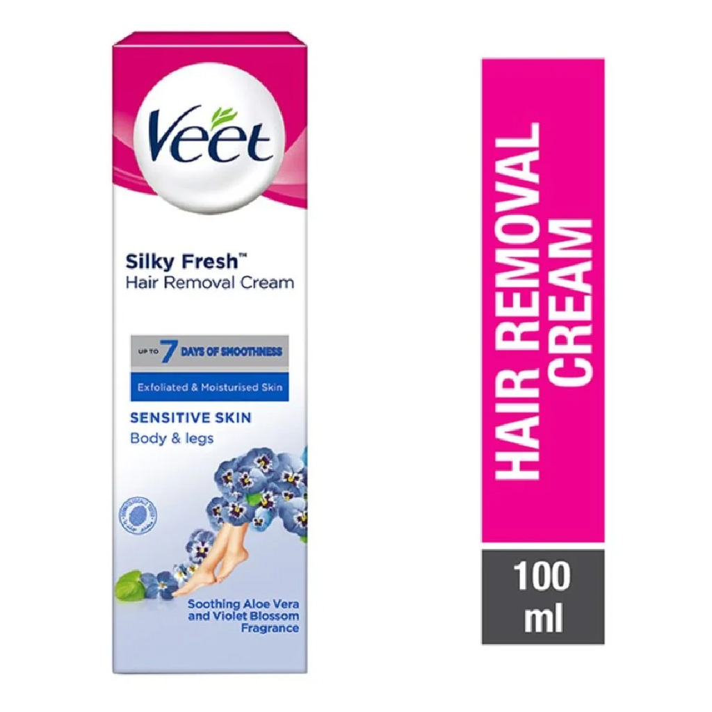 Veet, Cream Sensitive Skin, Gentle hair removal cream for sensitive skin, 100 ml