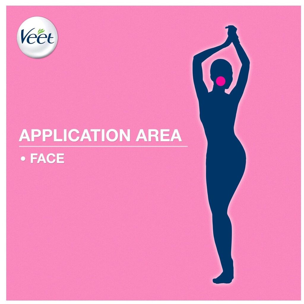 Veet, Easy Gel Face Wax Strips Normal Skin, Gentle face wax strips for normal skin, 20 pieces