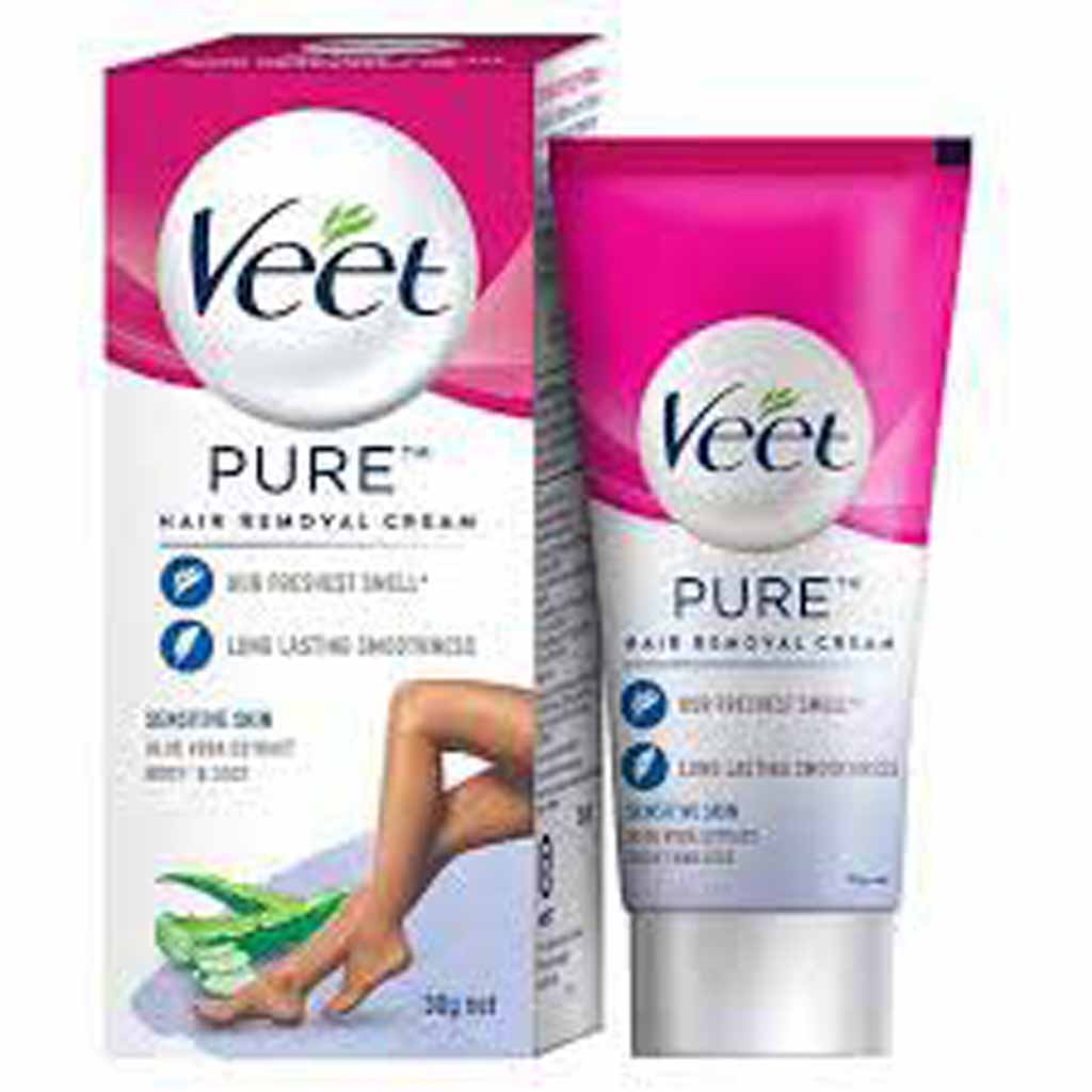 Veet Cold Wax Strips for Legs + Bikini Sensitive Skin - 20 Strips