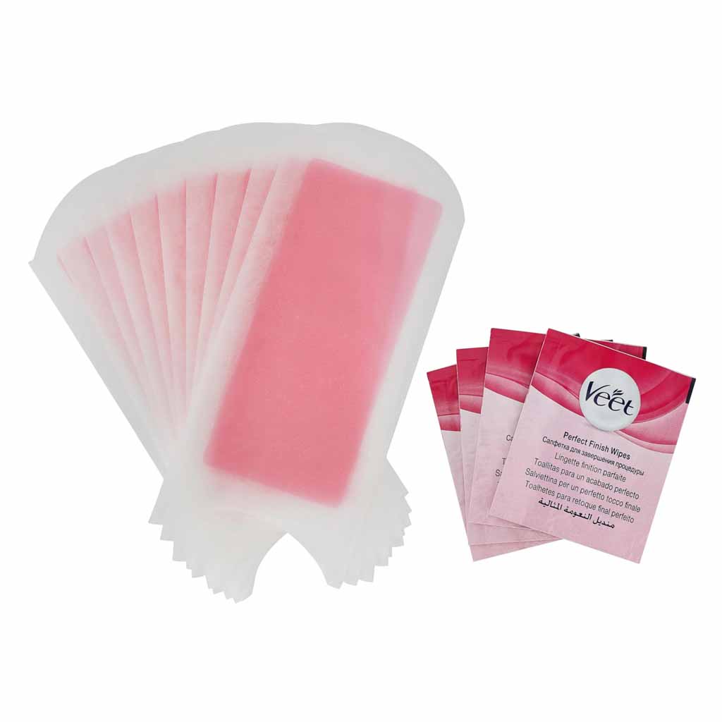 Veet Moisturising Shea Butter And Acai Berries Easy Gel Wax Strips For Normal Skin 20 Pieces (2  1 Free)