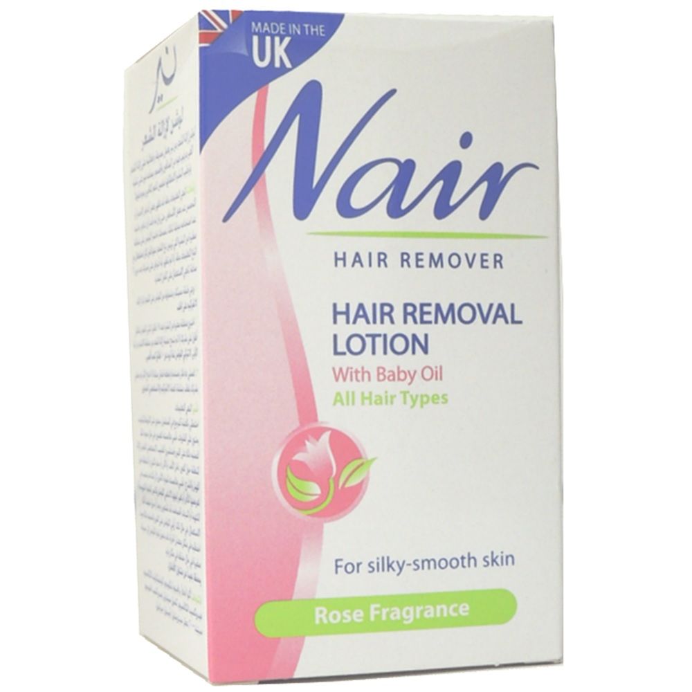 Nair, Hair removal rose lotion, Soothing hair removal lotion with rose fragrance, 120 ml