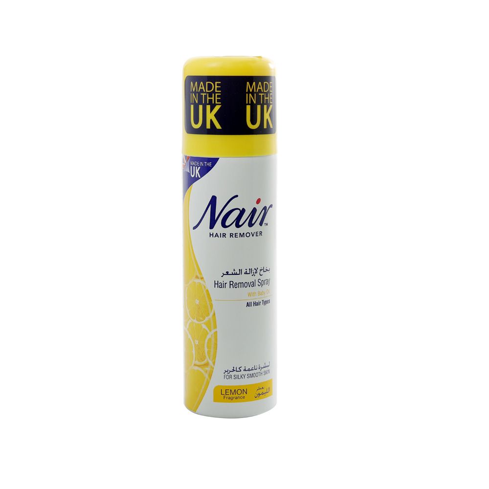 Nair Lemon Hair Removal Spray With Baby Oil 200ml