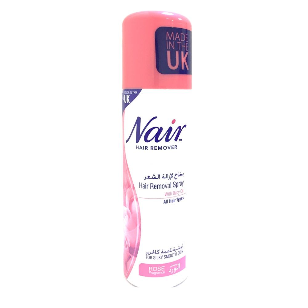Nair Rose Hair Removal Spray With Baby Oil 200ml