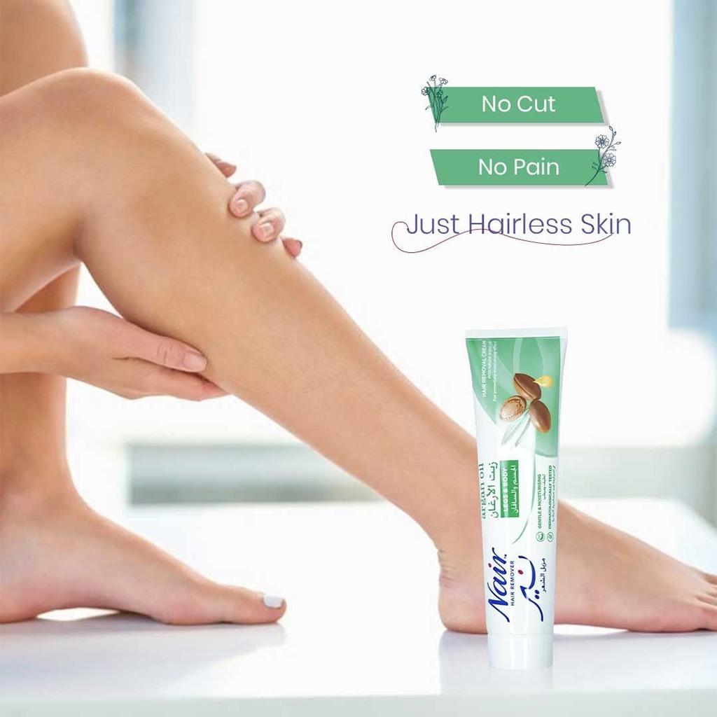 Nair, Hair Remover with Argan Oil, Nourishing hair removal cream with argan oil, 110ml