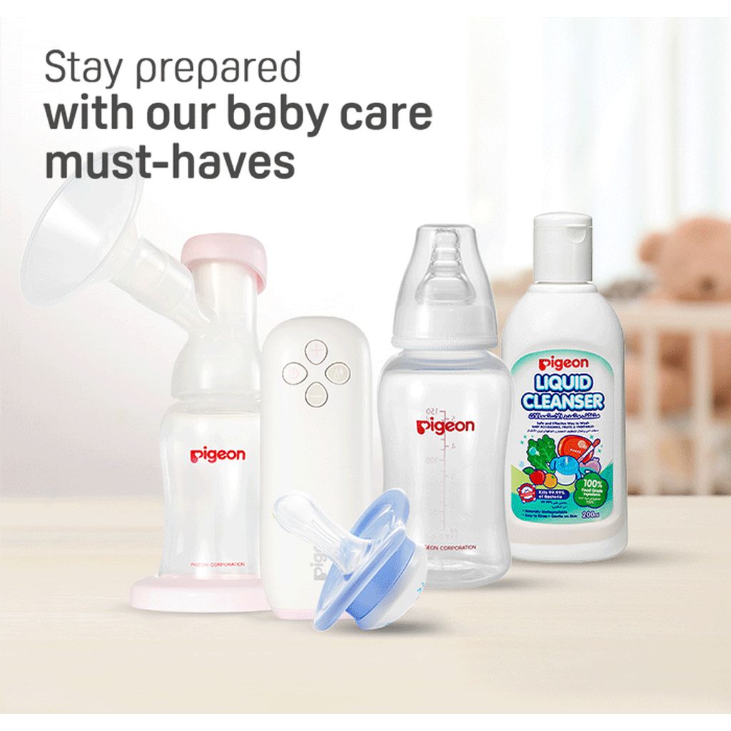 Pigeon, Flexible Streamline Plastic Bottle, Baby feeding bottle with ergonomic design, 250 ml