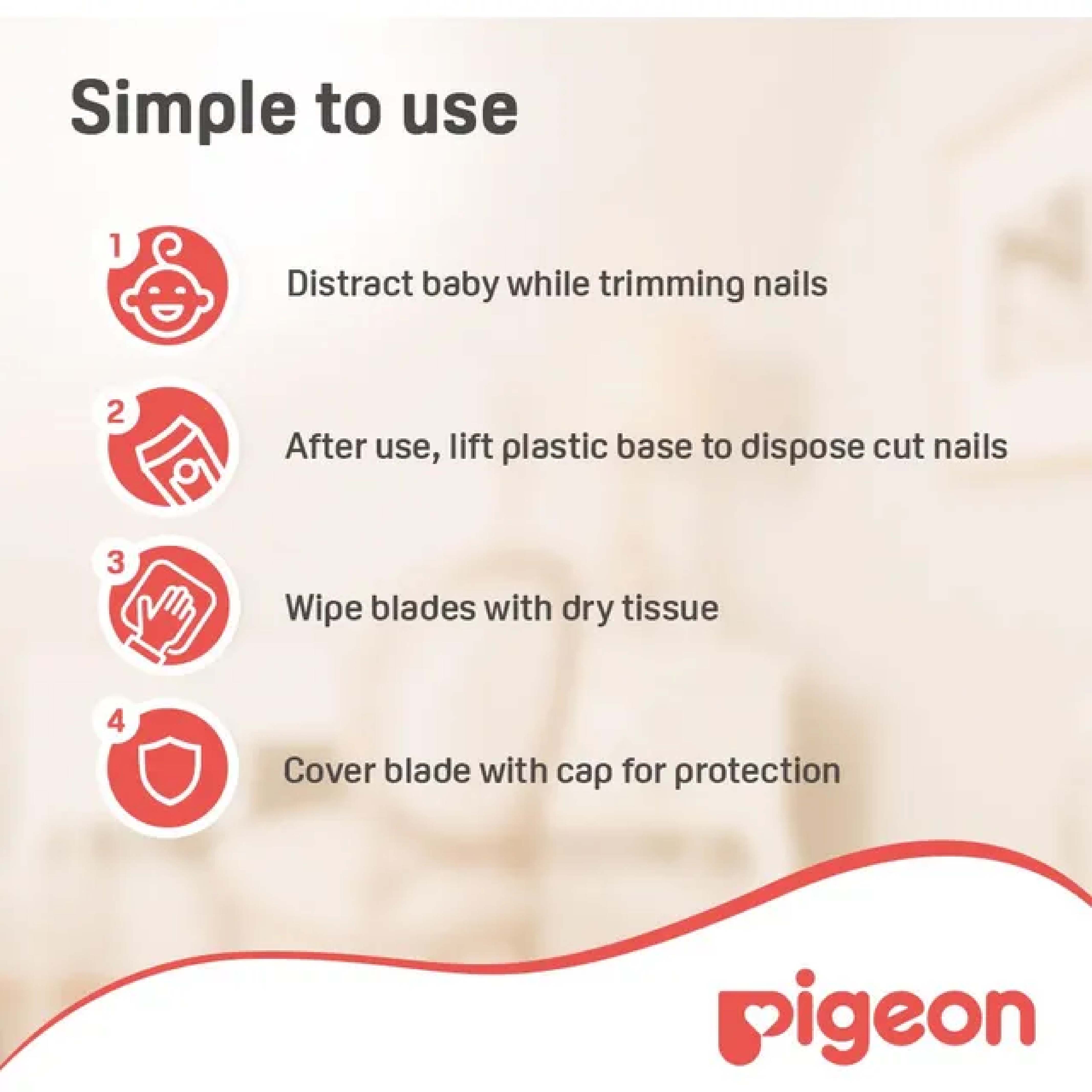Pigeon, Safety Nail Clipper, Safe and easy nail clipping for babies