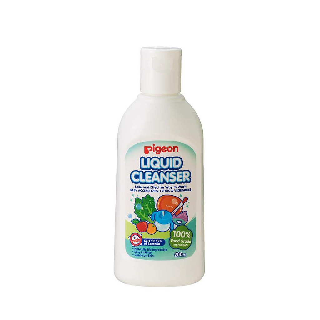 Pigeon, Liquid Cleanser, Gentle liquid cleanser for baby bottles and nipples, 200 ml