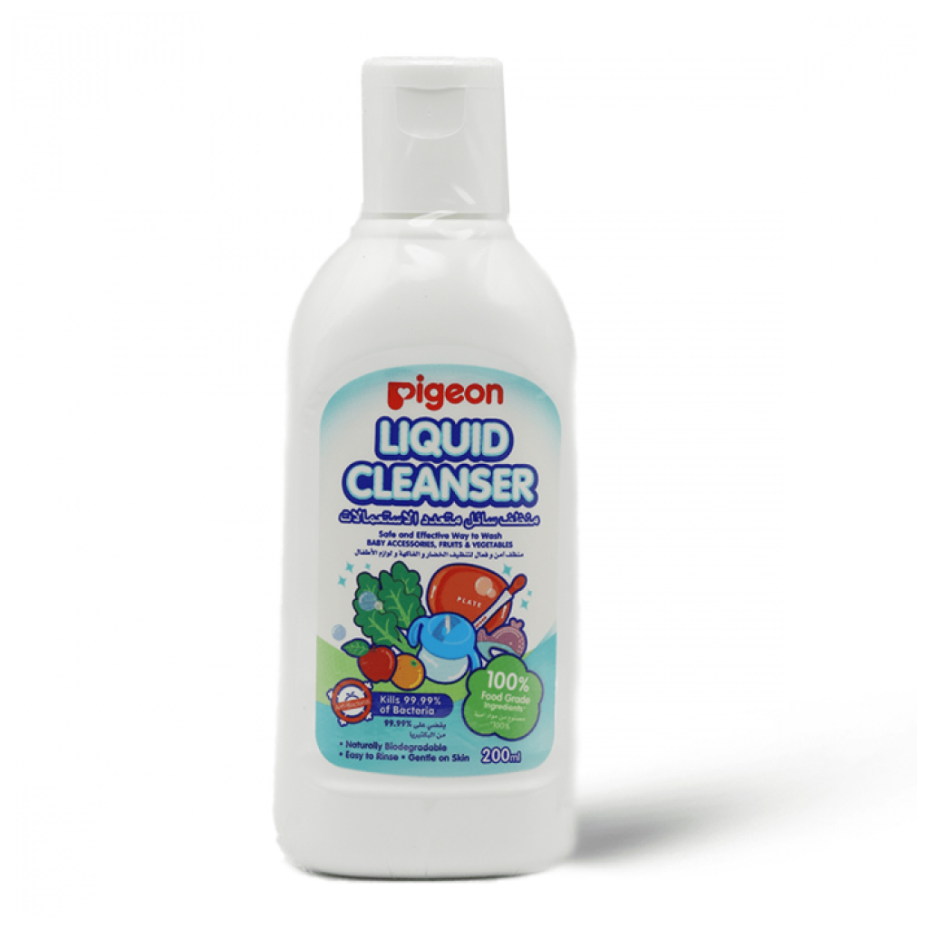 Pigeon, Liquid Cleanser, Gentle liquid cleanser for baby bottles and nipples, 200 ml