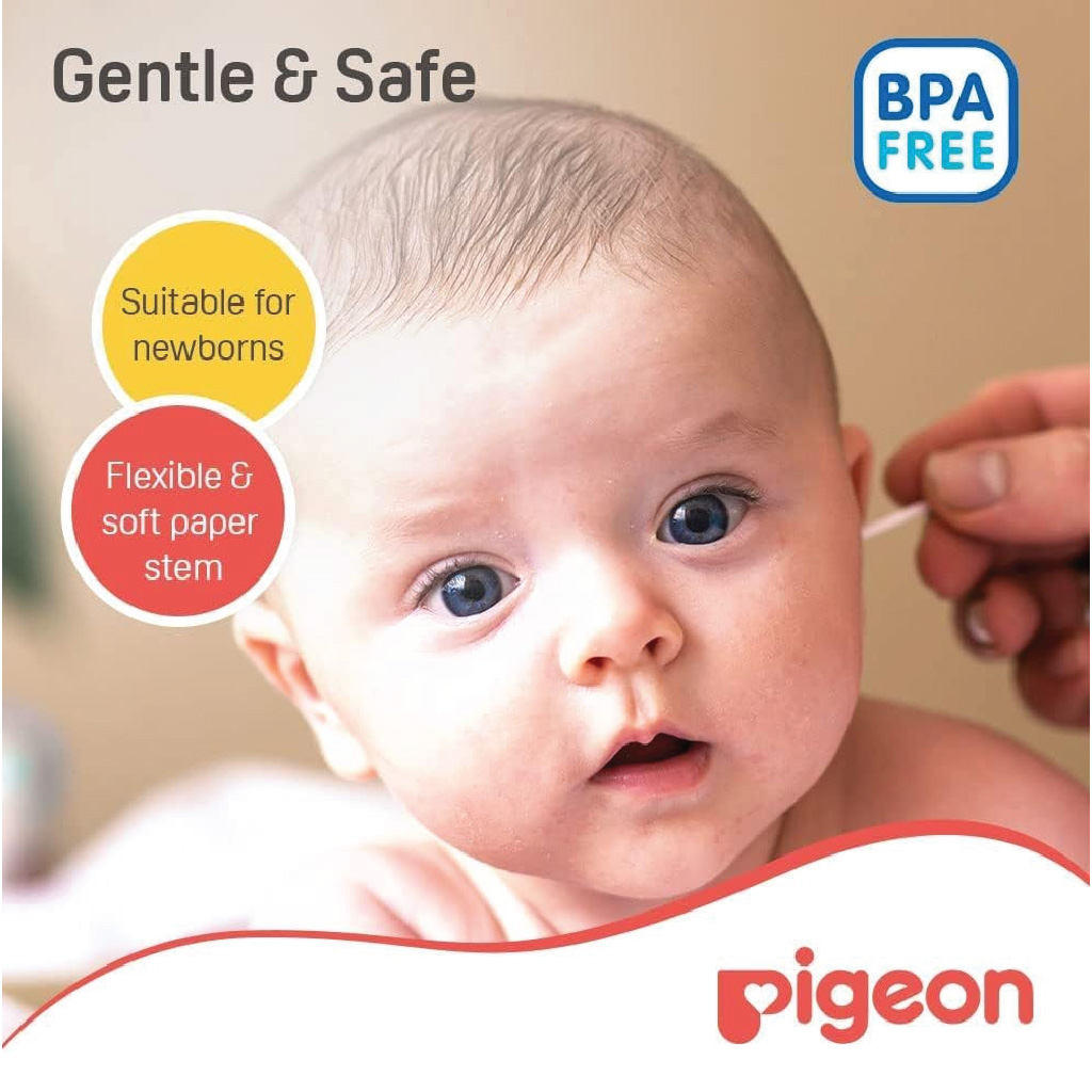 Pigeon Cotton Swabs 200Pcs/Hinged (K873)