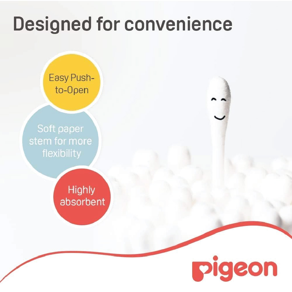 Pigeon Cotton Swabs 200Pcs/Hinged (K873)