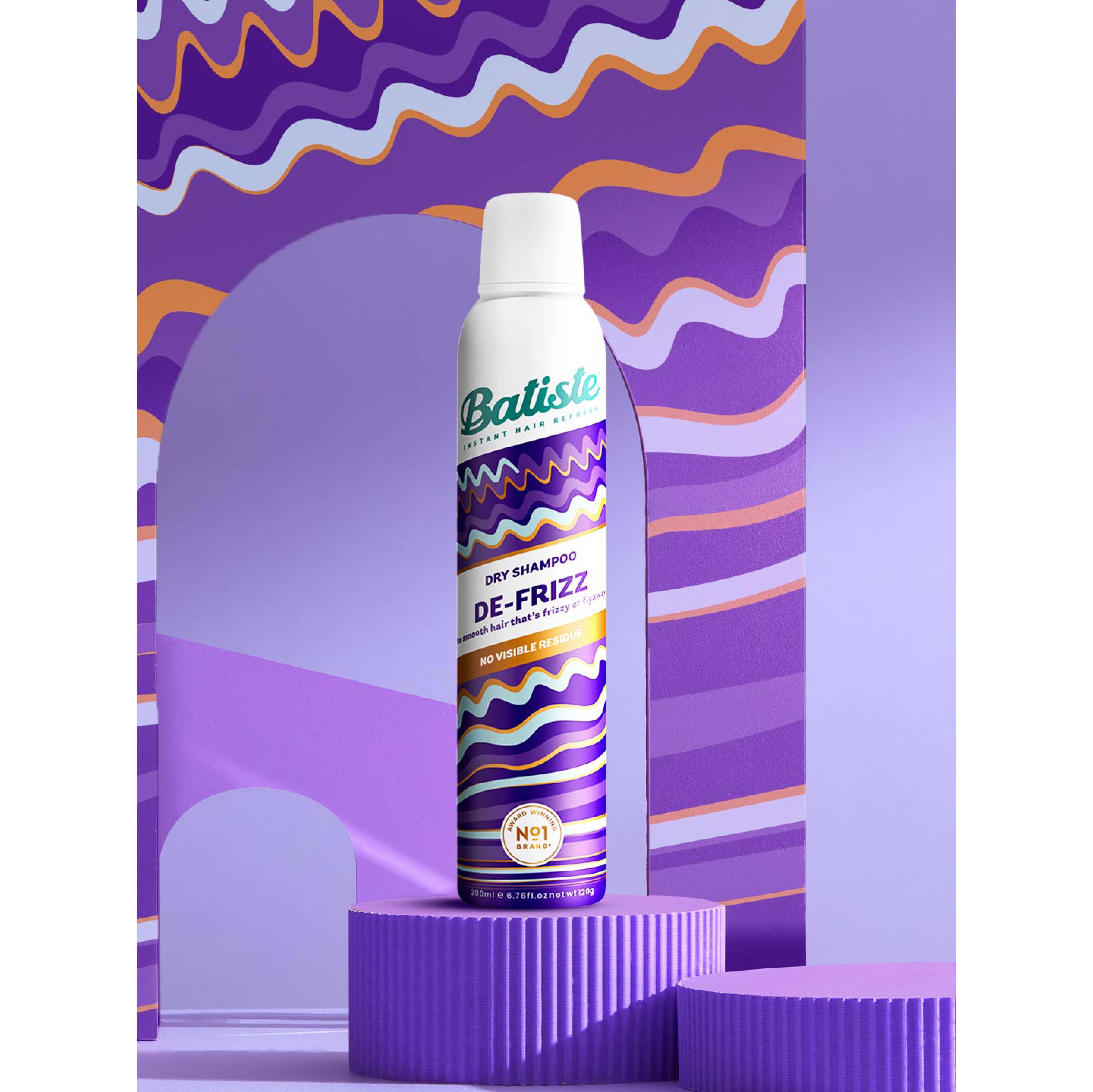 Batiste, Dry Shampoo Hair Benefits De-Frizz, Dry shampoo that reduces frizz and refreshes hair, 200 ml