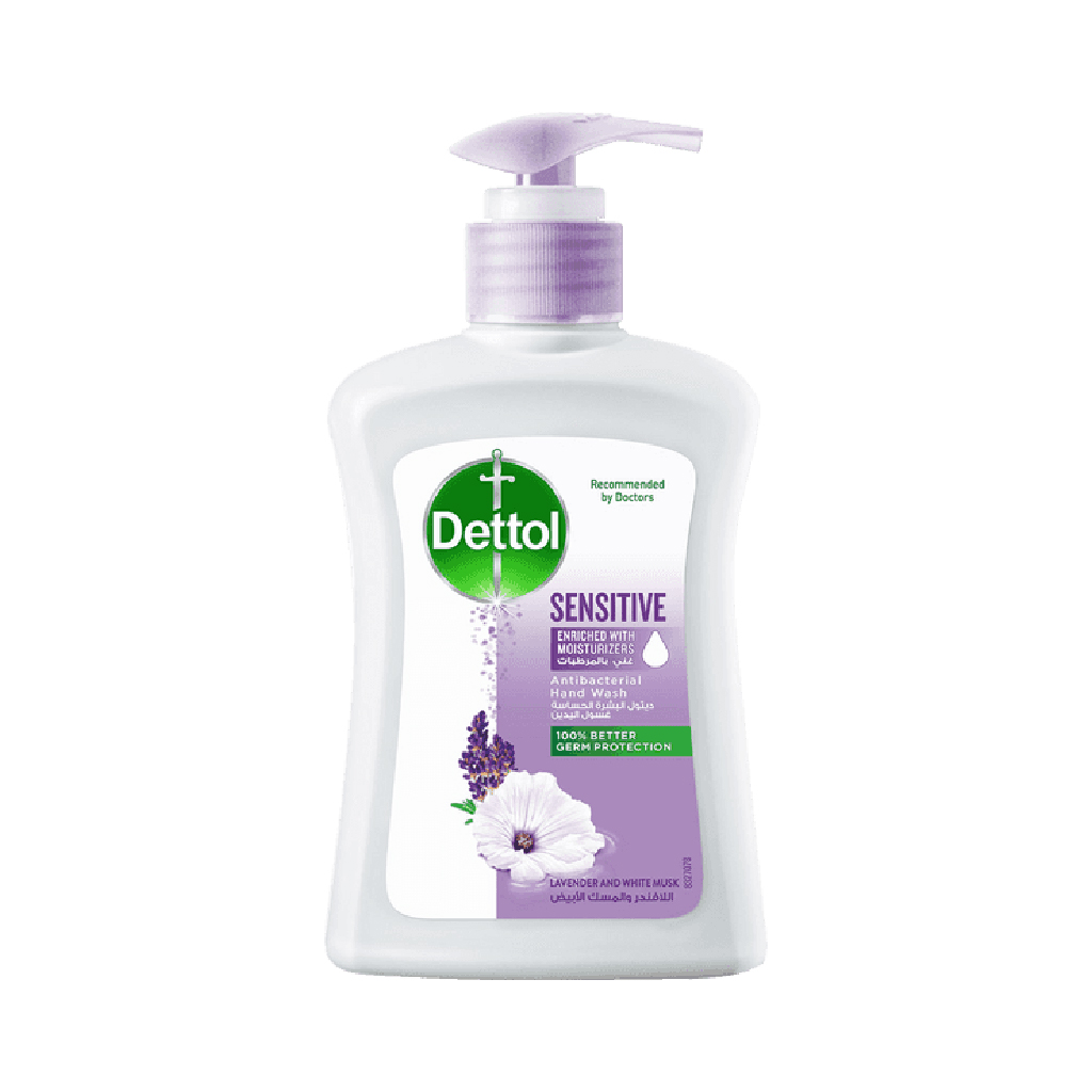 Dettol, Sensitive liquid hand wash, Gentle antibacterial hand cleanser for sensitive skin, 400ml