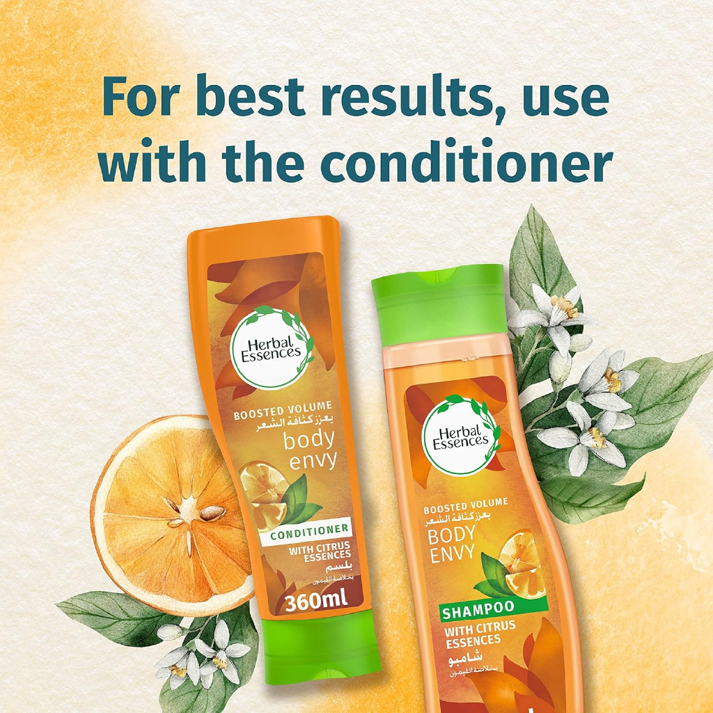Herbal Essences, Body Envy Shampoo, Volumizing shampoo for fuller hair, 700ml