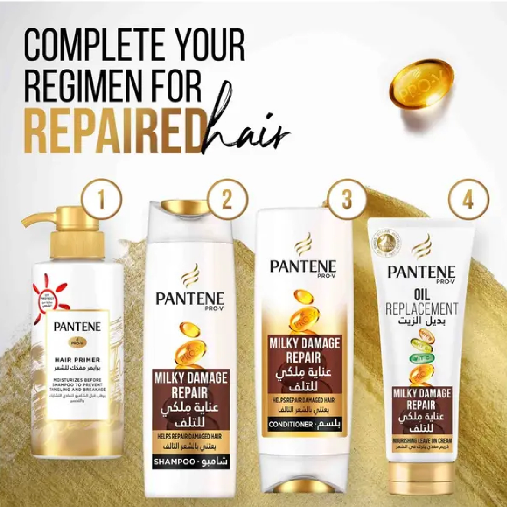 Pantene, Milky Damage Repair Conditioner, Nourishing conditioner for damaged hair repair, 540ml