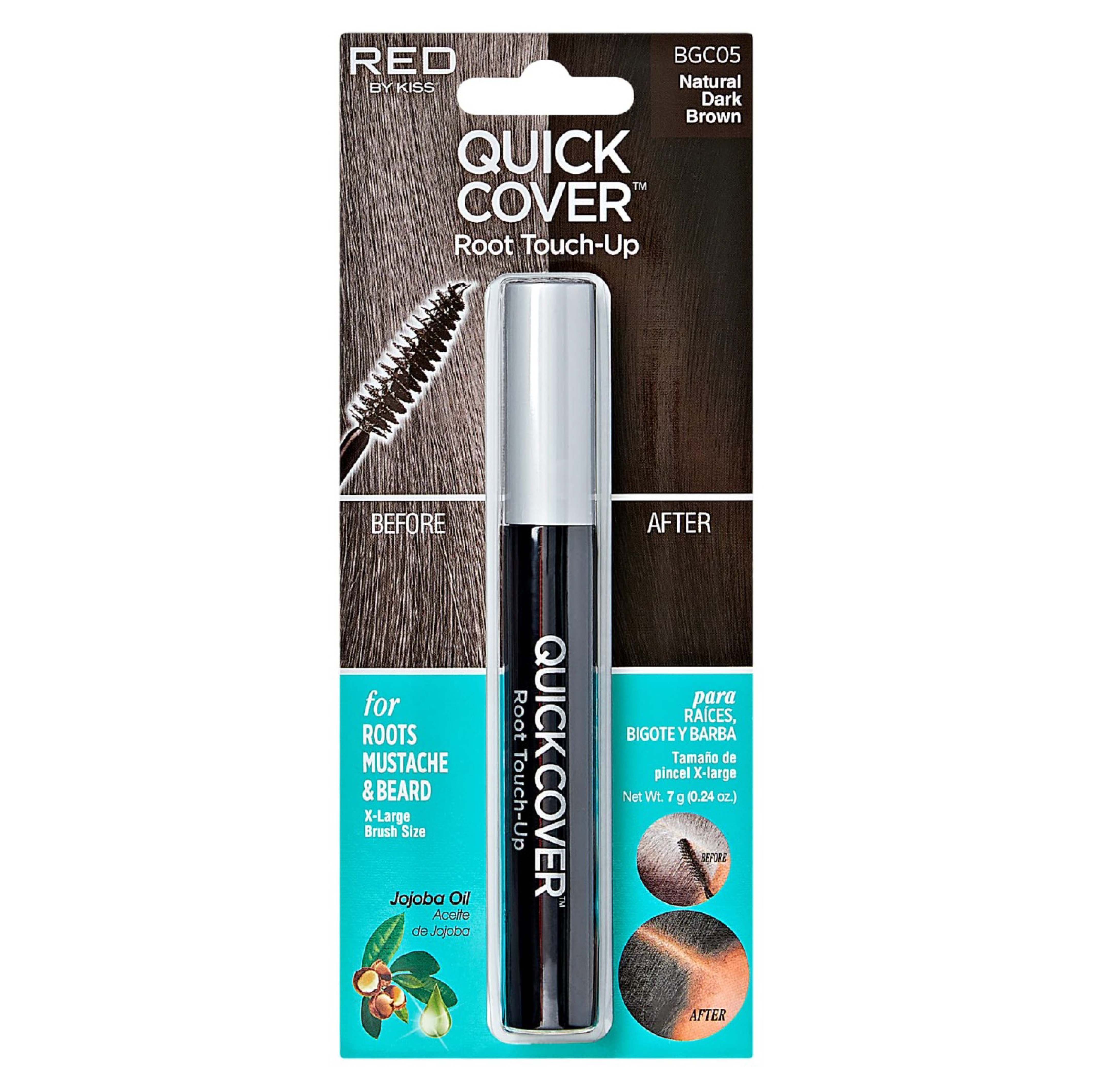 Kiss, Temporary Brush Natural Dark Brown, Temporary makeup brush for precise application