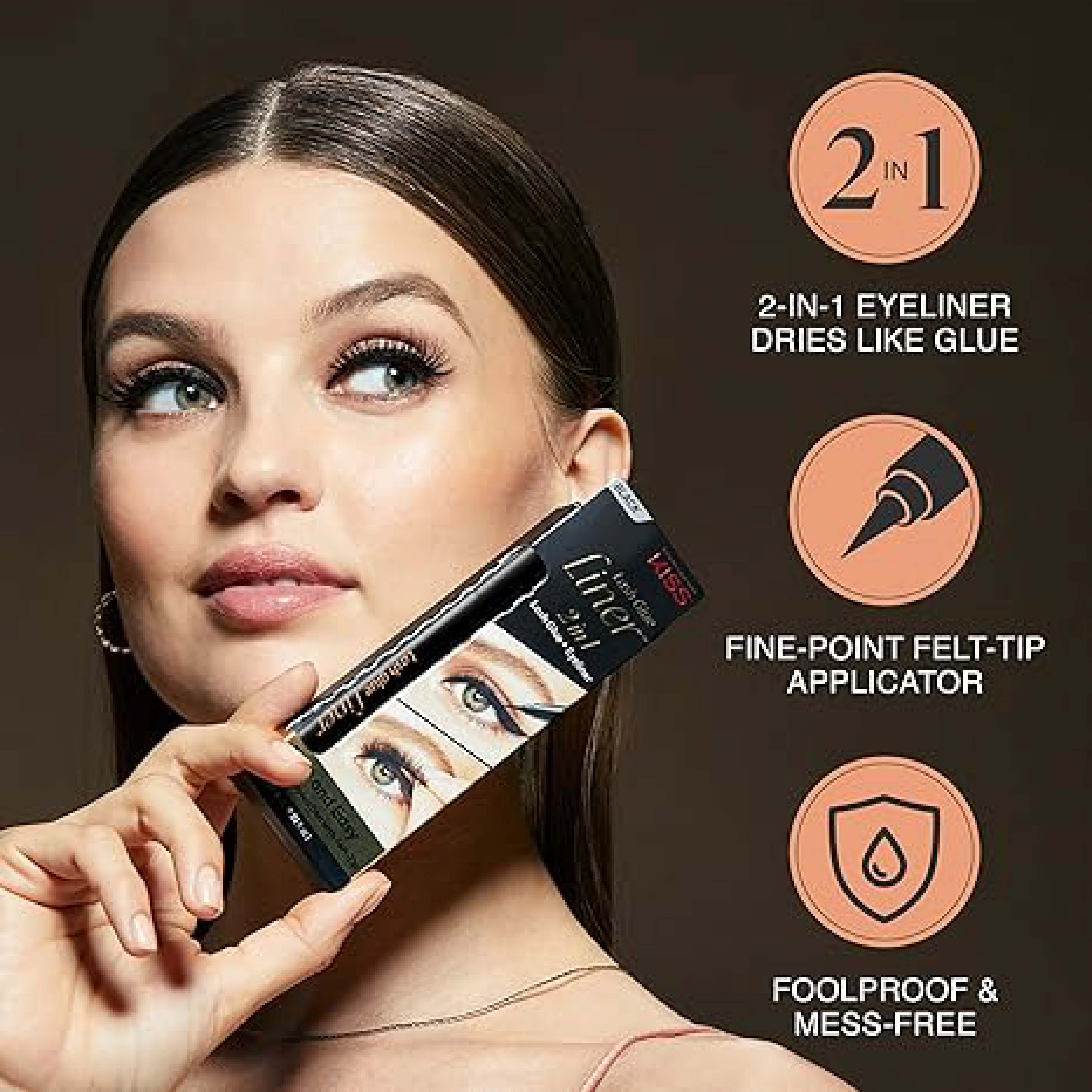 Kiss Lash Glue Liner - Klin01C Black