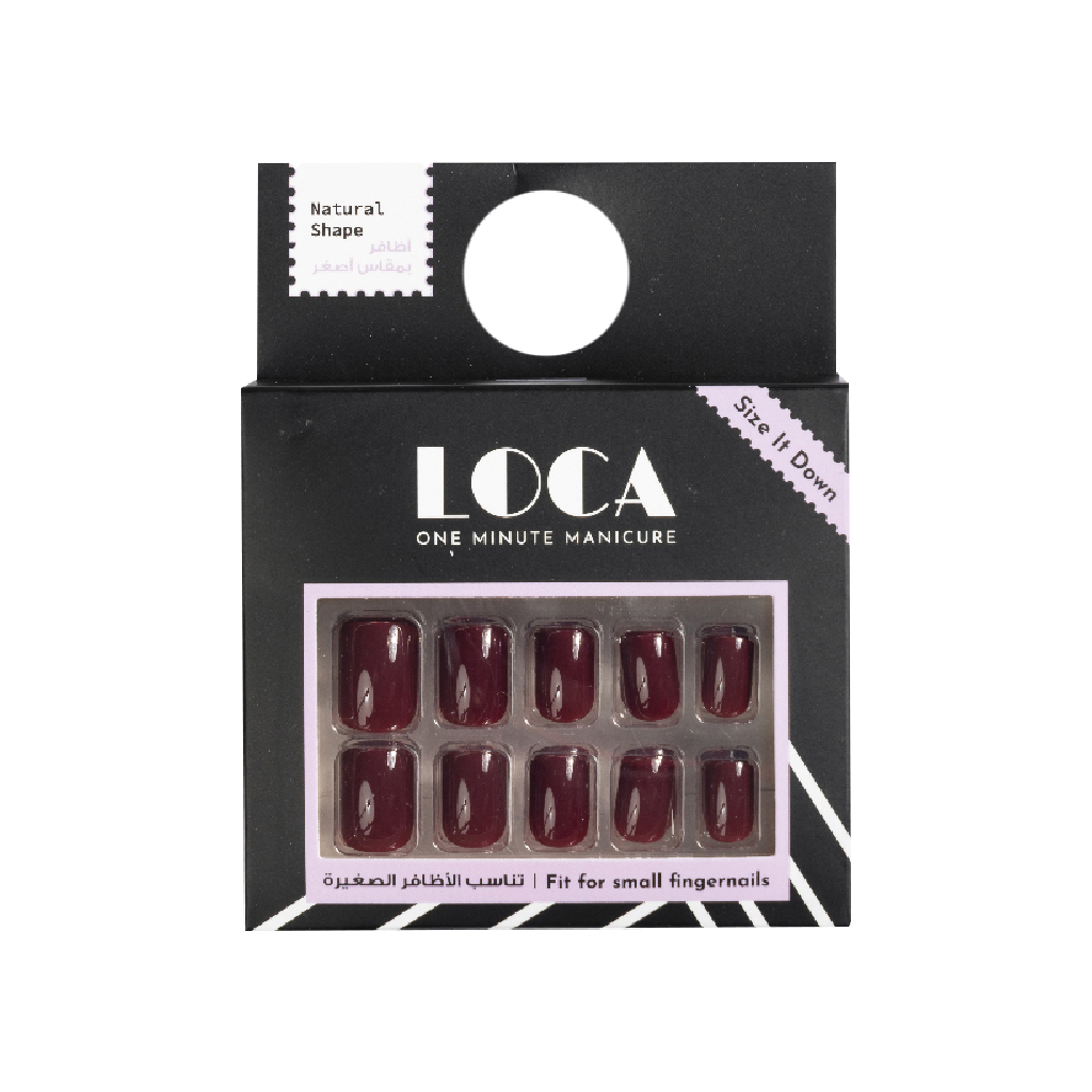 Loca Nails, Oval Shape Press-On Nails, Natural oval shaped press-on nails, 24 nails