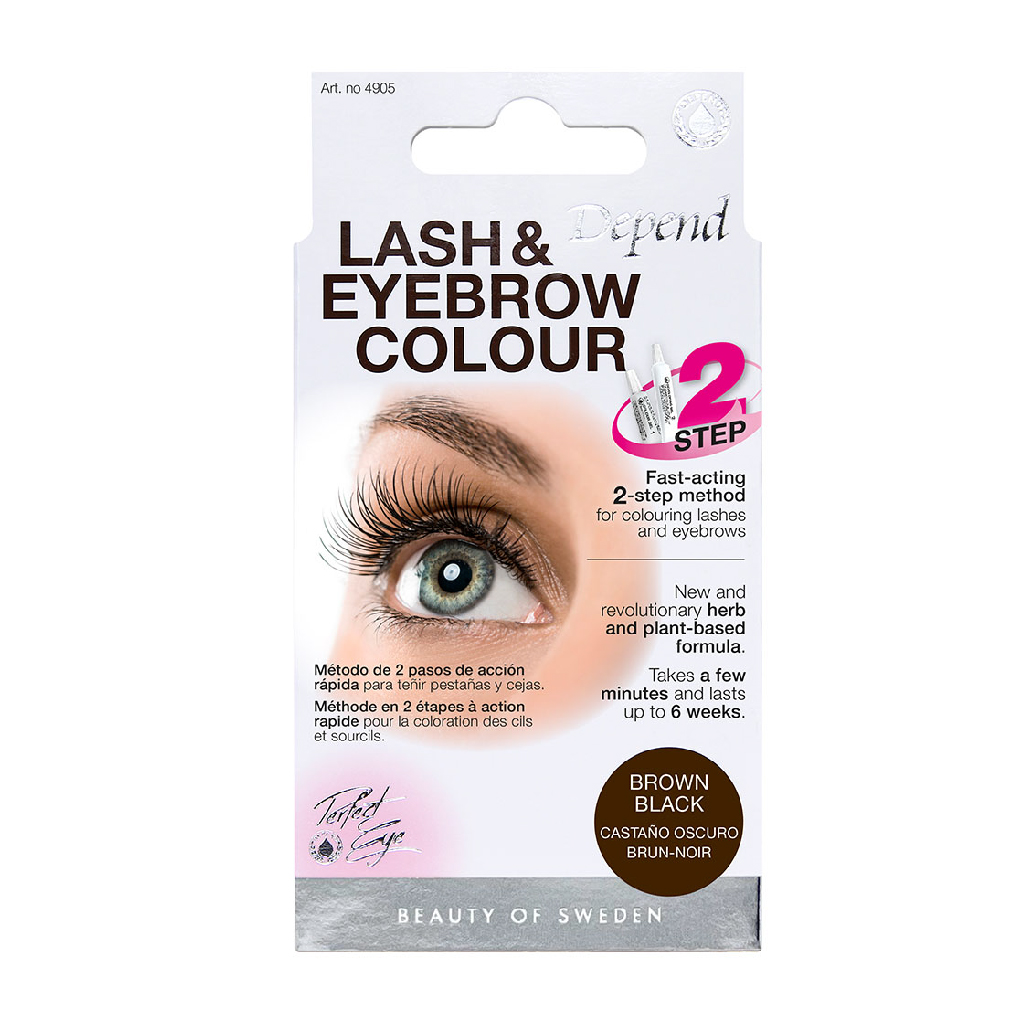 Depend Colour Lashes Eyebrows Brownblac