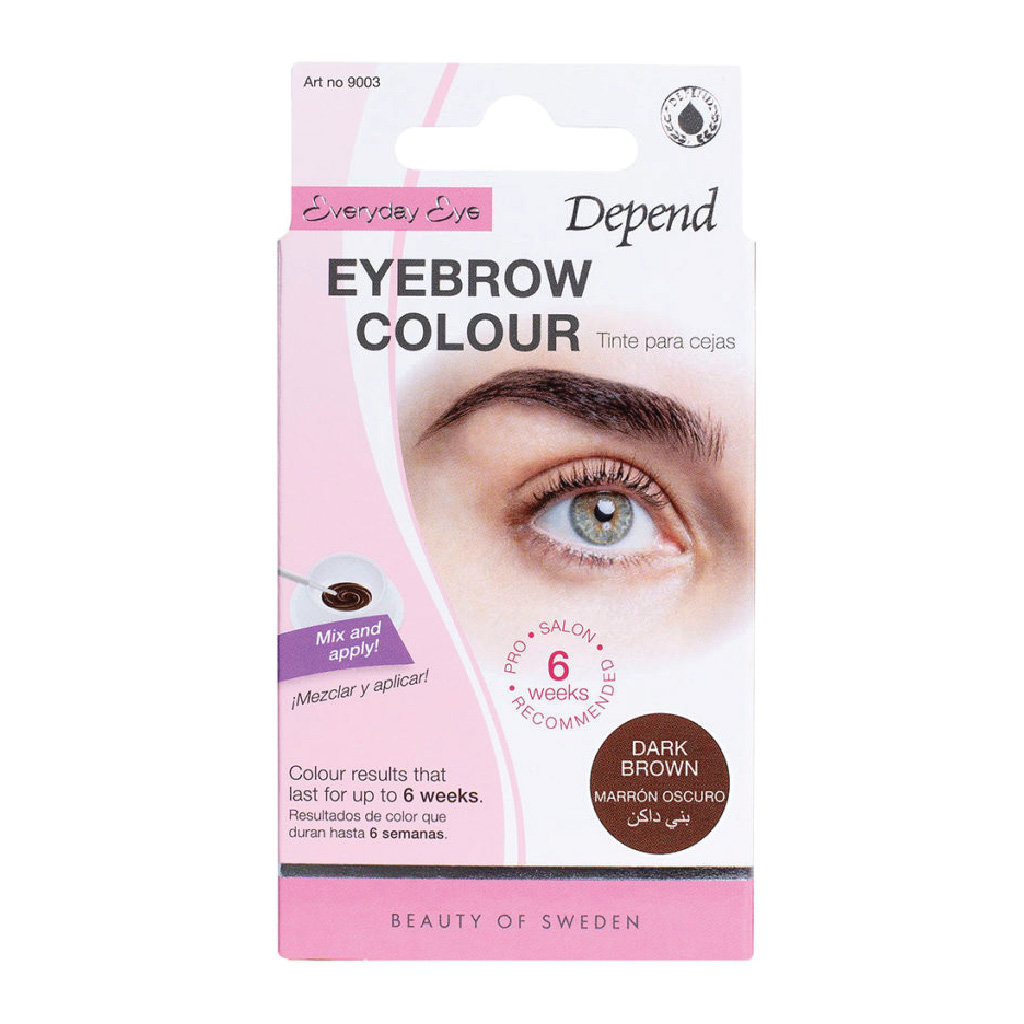 Depend, Eyebrow colour dark brown, Long-lasting dark brown eyebrow tint