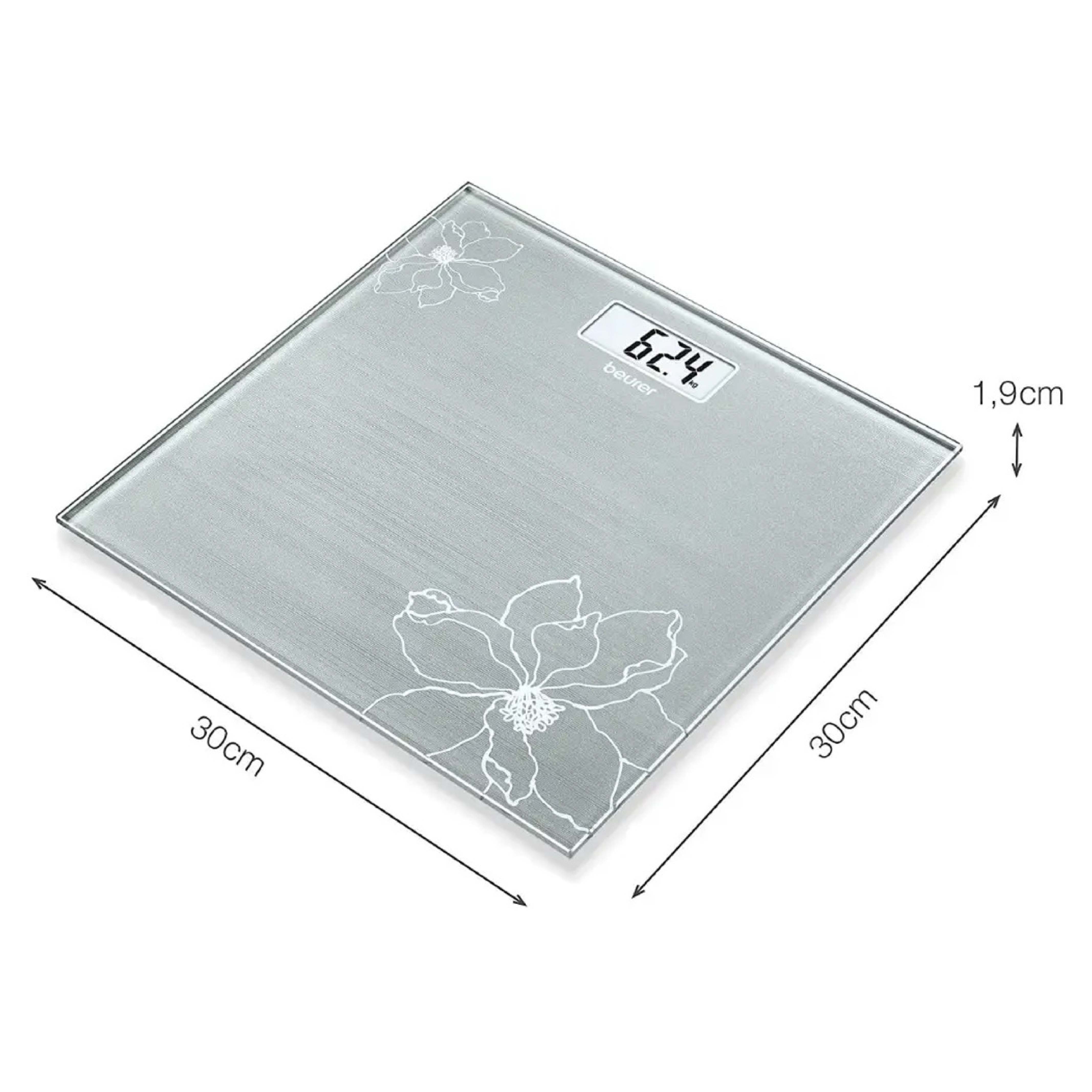 Beurer Gs 10 Glass Scale With Easy To Read Lcd Black