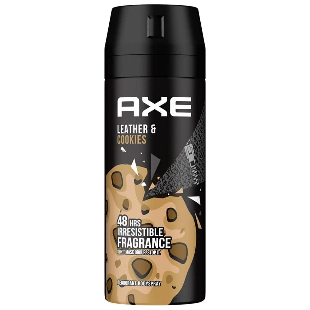Axe, Deo aero leather & cookies, Long-lasting deodorant with fresh leather scent, 150ml