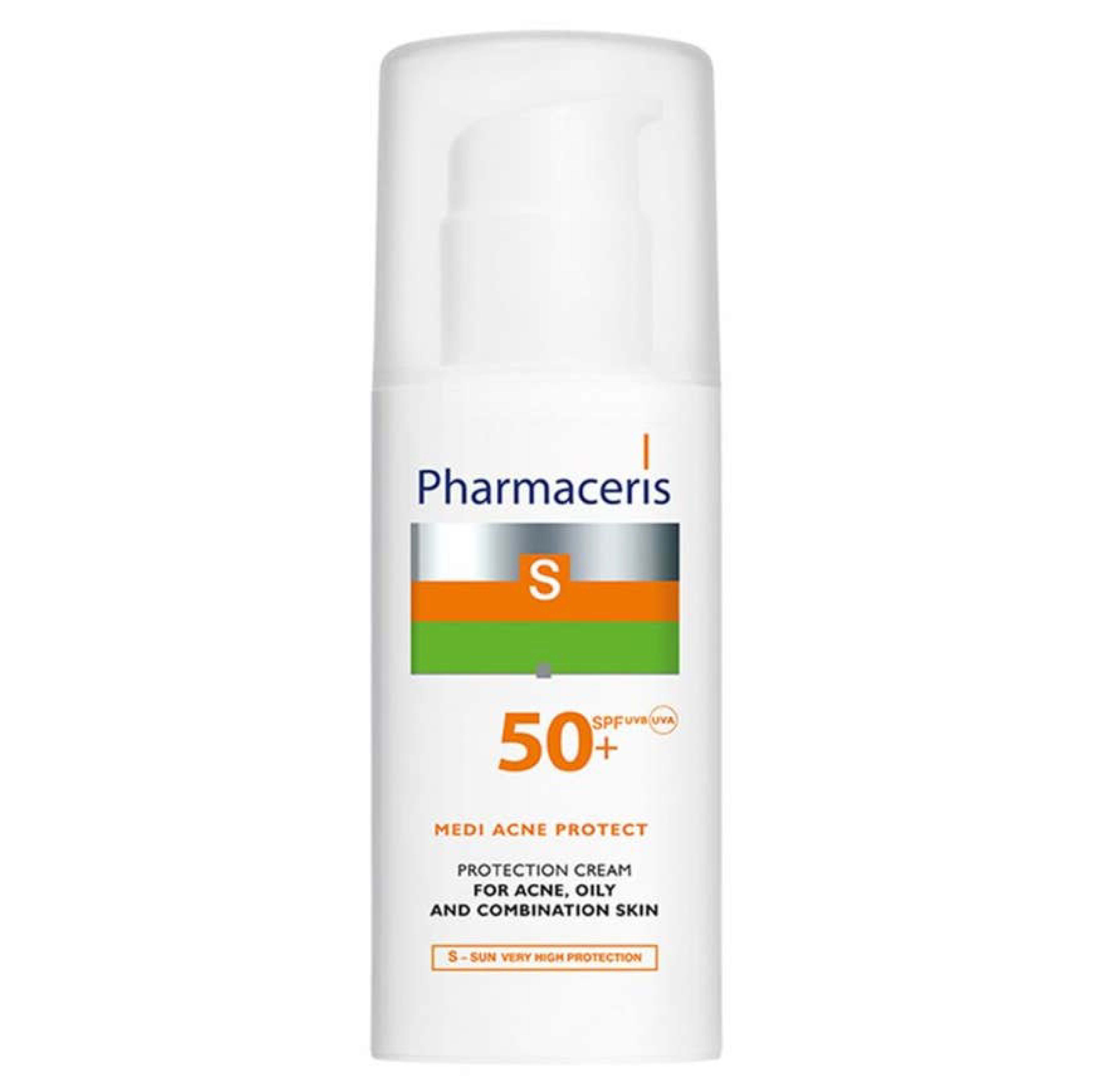 Pharmaceries, Medi acne protect cream, Protective cream for acne-prone mixed and oily skin with SPF 50+