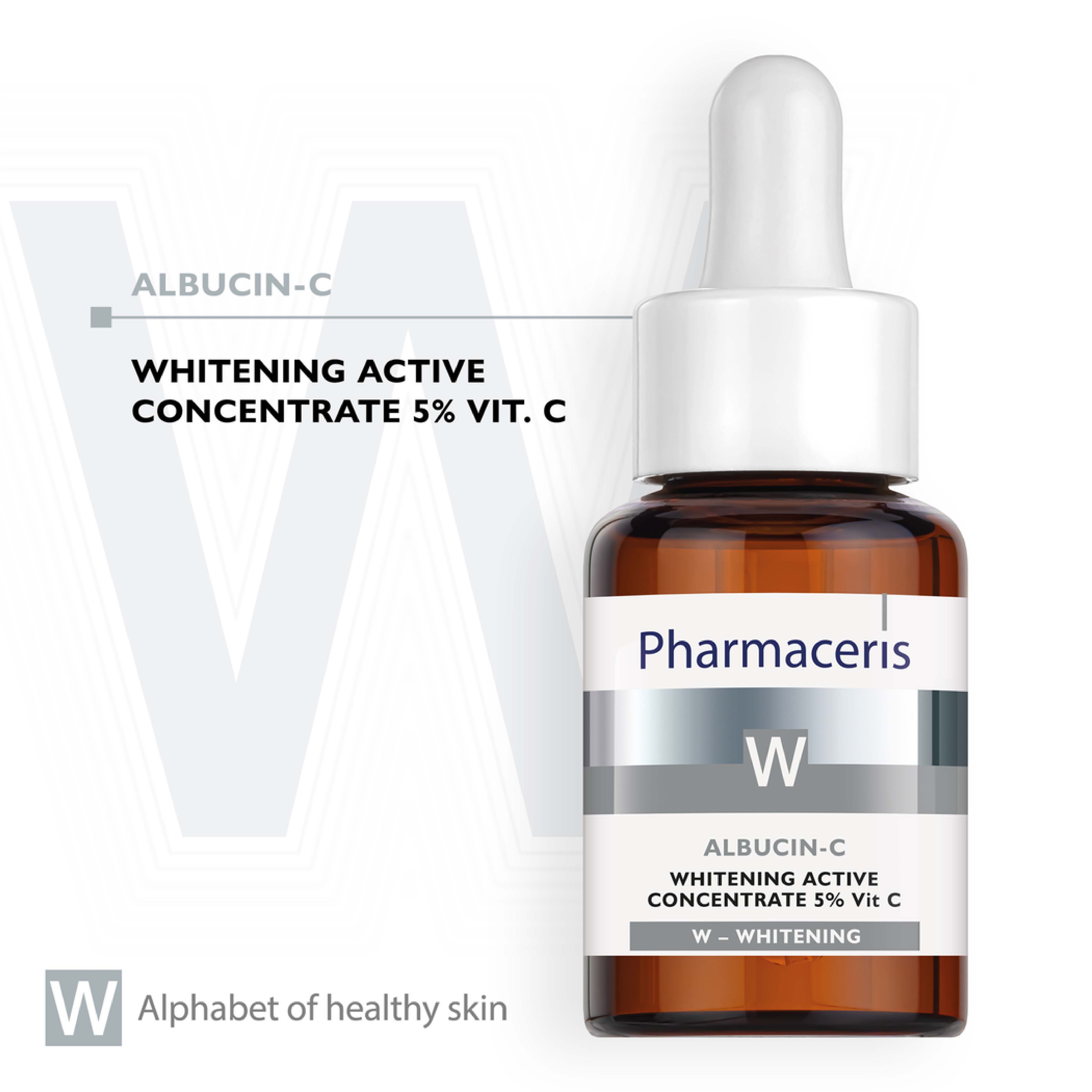 Pharmaceries, Albucin-C Whitening Active Concentrate 5% Vitamin C, Concentrated whitening serum with vitamin C