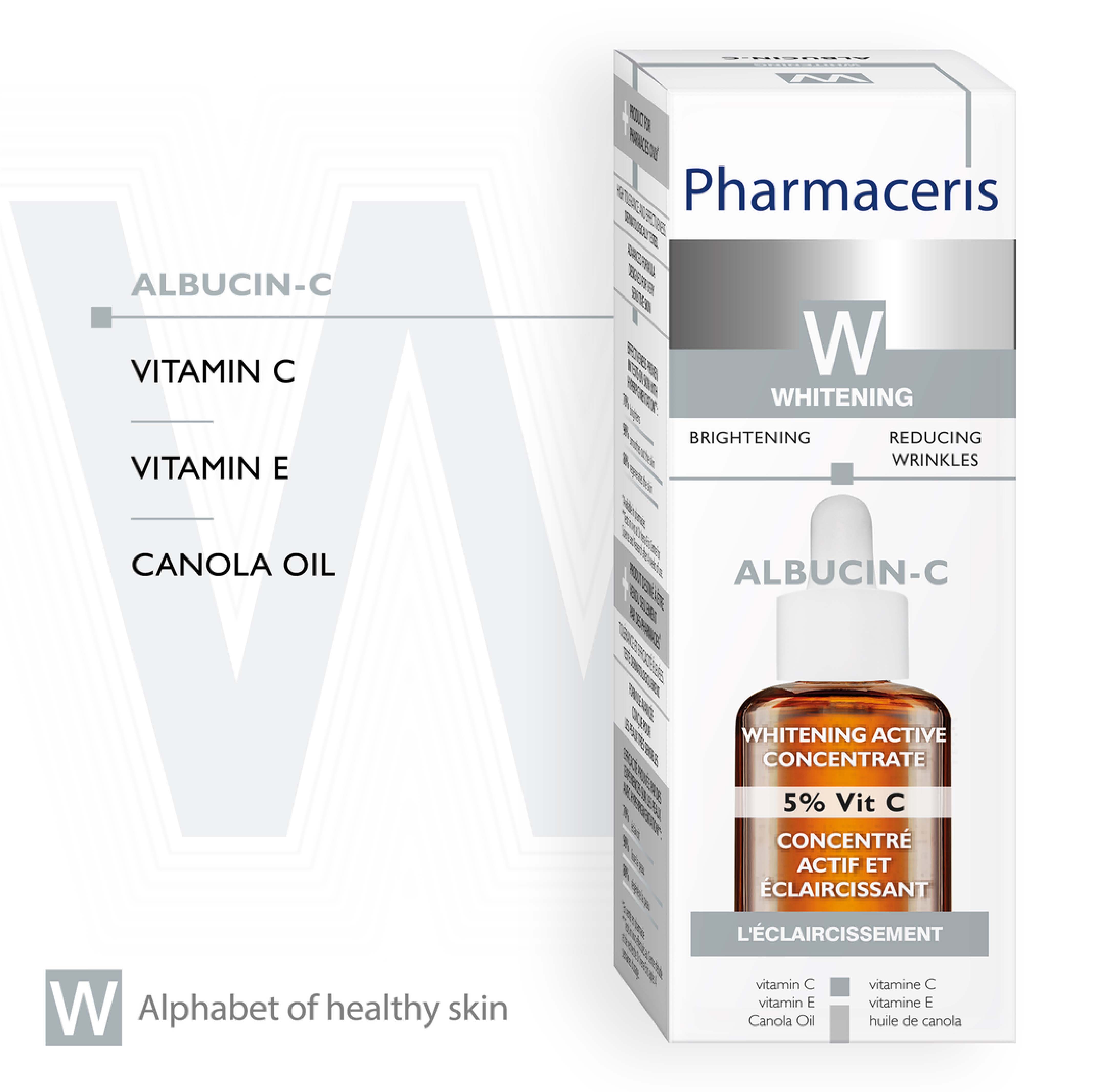 Pharmaceries, Albucin-C Whitening Active Concentrate 5% Vitamin C, Concentrated whitening serum with vitamin C
