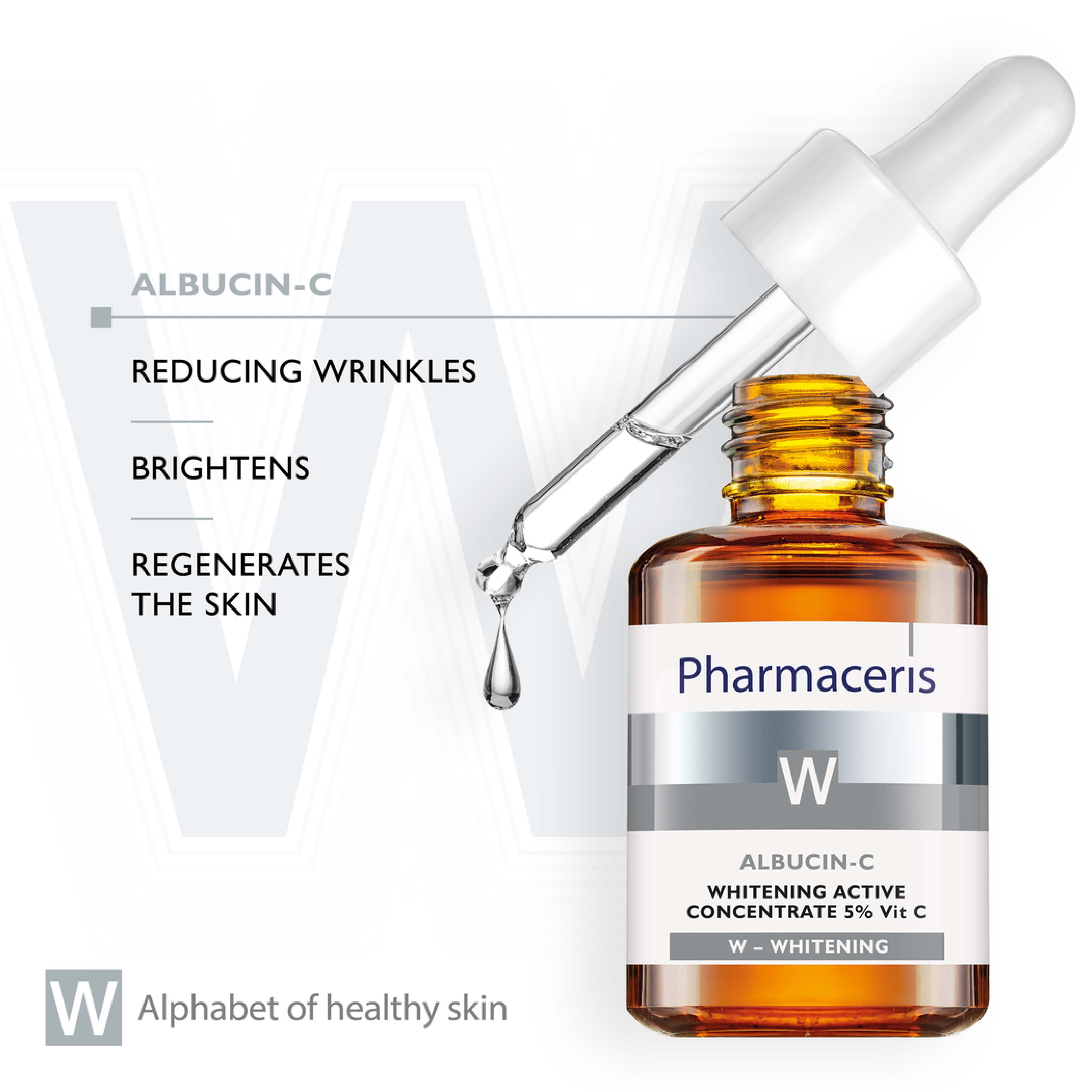 Pharmaceries, Albucin-C Whitening Active Concentrate 5% Vitamin C, Concentrated whitening serum with vitamin C