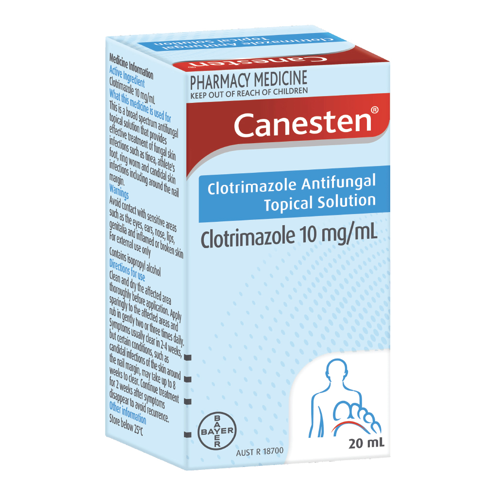 Canesten 1% Clotrimazole Solution For Fungal Infection 20ml