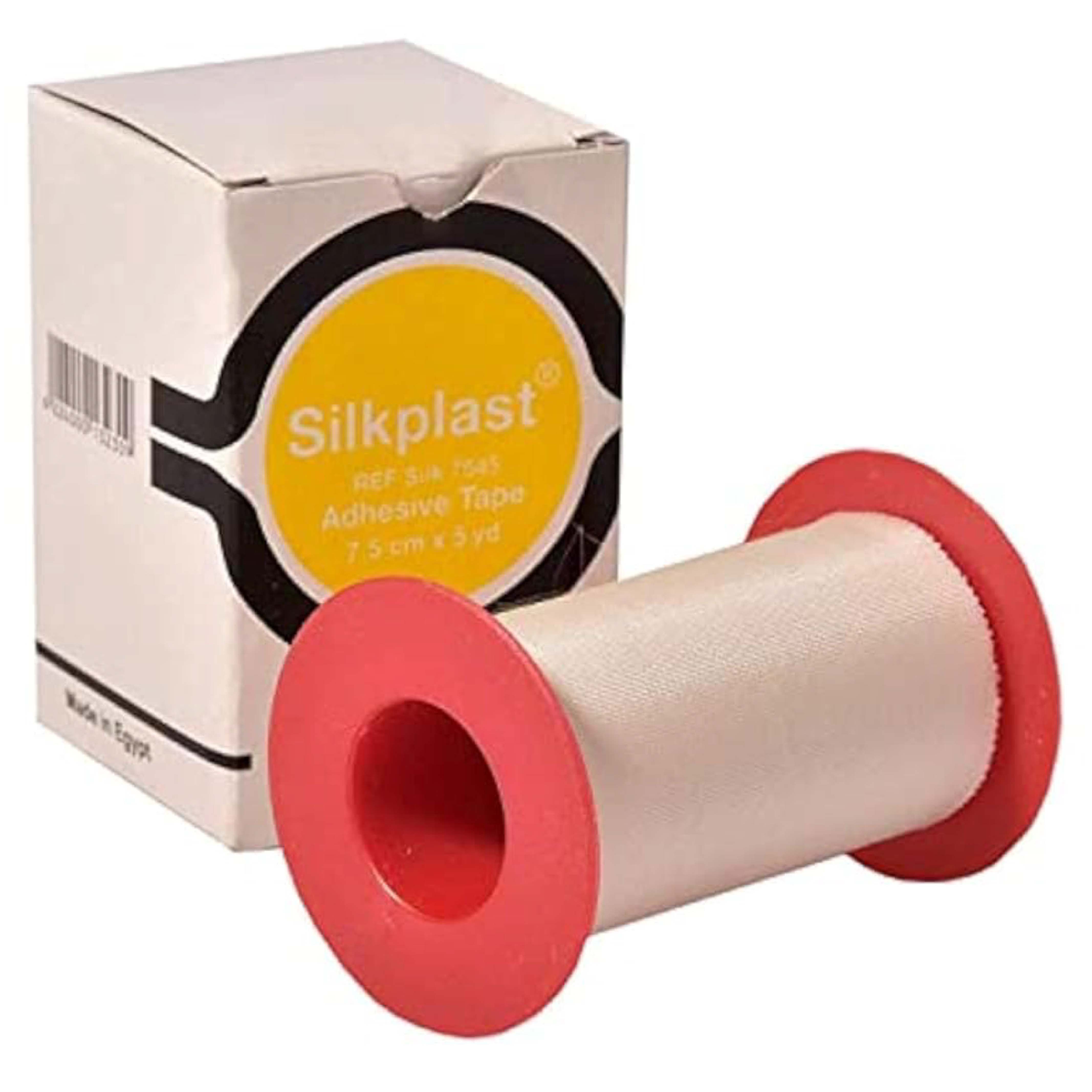 Paraid, Silk Tape Roll, Breathable adhesive tape for sensitive skin, 7.5 cm