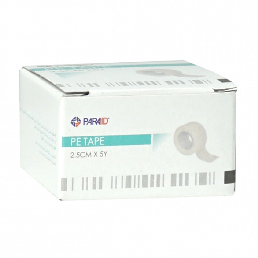 Paraid, Pe tape roll, Durable adhesive tape for skin protection and wound care, 2.5 cm