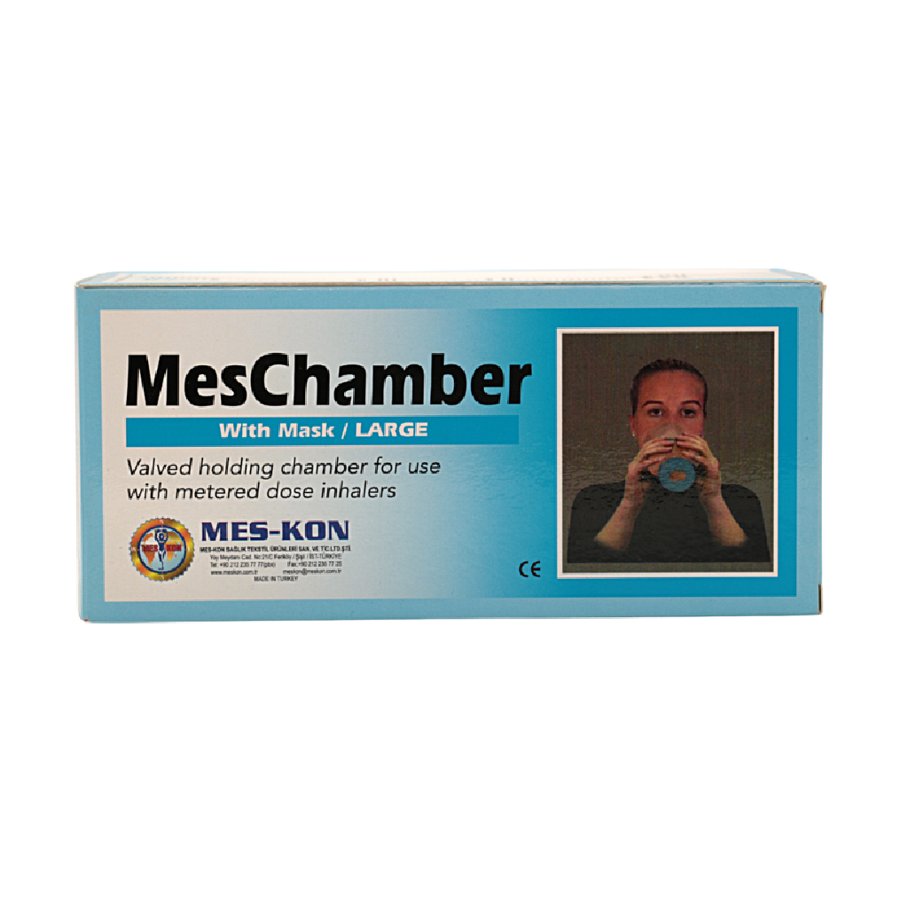 Mesh Chamber, Respiratory mask, Comfortable mesh chamber for inhalation therapy, L