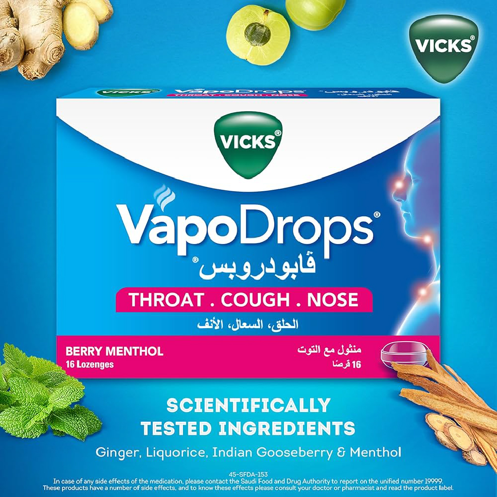 Vicks Vapodrops Berry 36 Lz