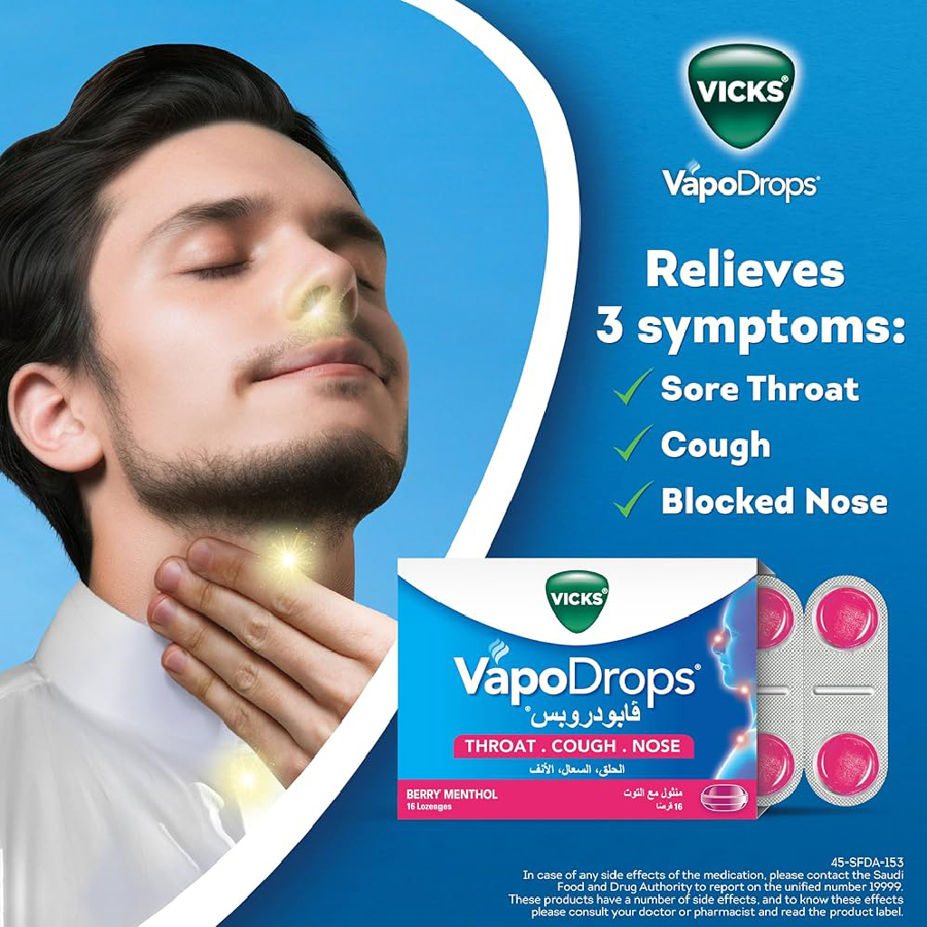 Vicks Vapodrops Berry 36 Lz