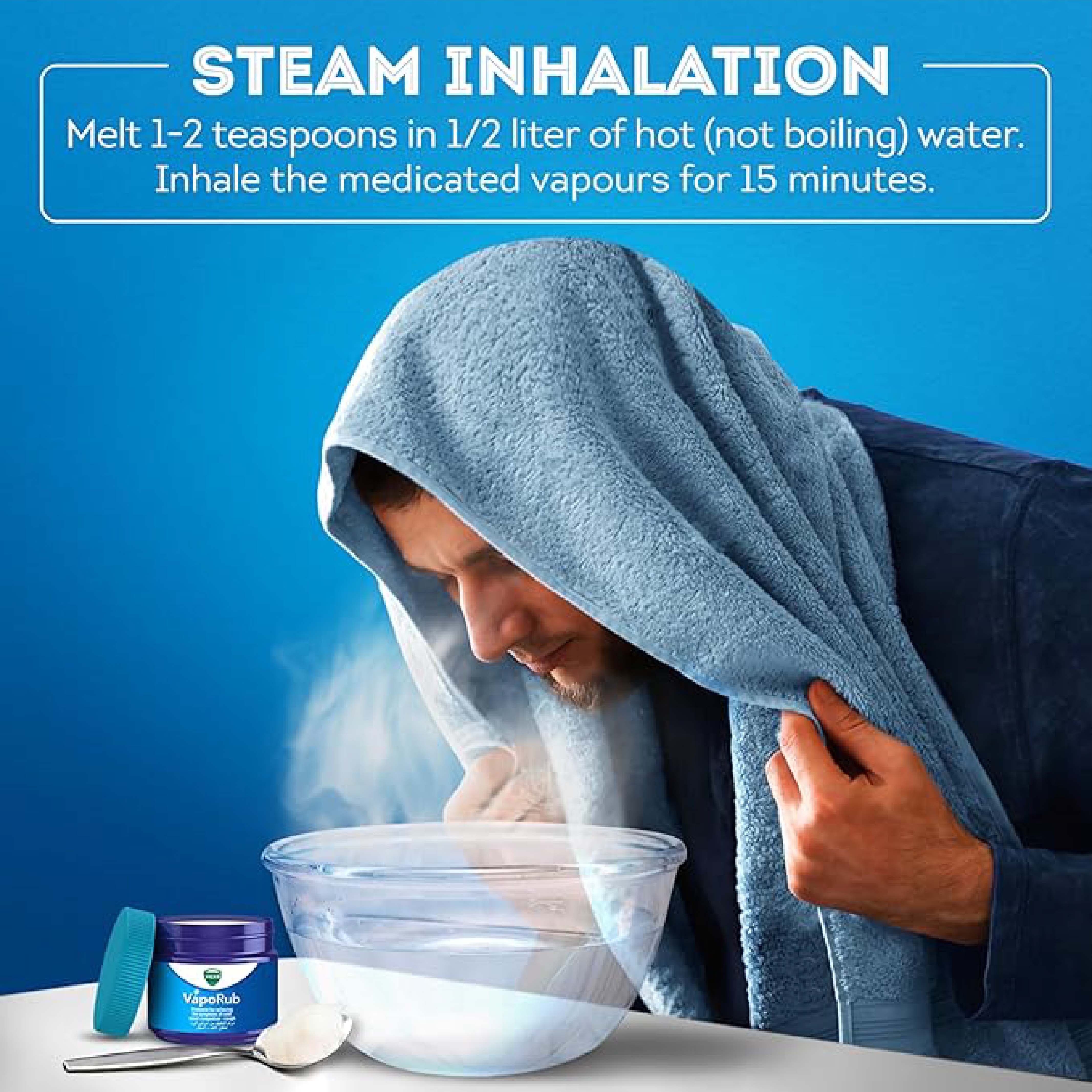 Vicks, Vaporub, Chest rub for cold relief and congestion, 100 g