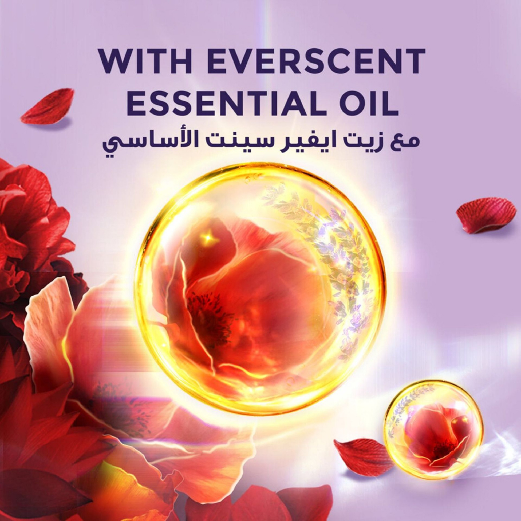 Lux, Hibiscus body wash Euphoria, Refreshing floral scented body wash for smooth skin, 250 ml