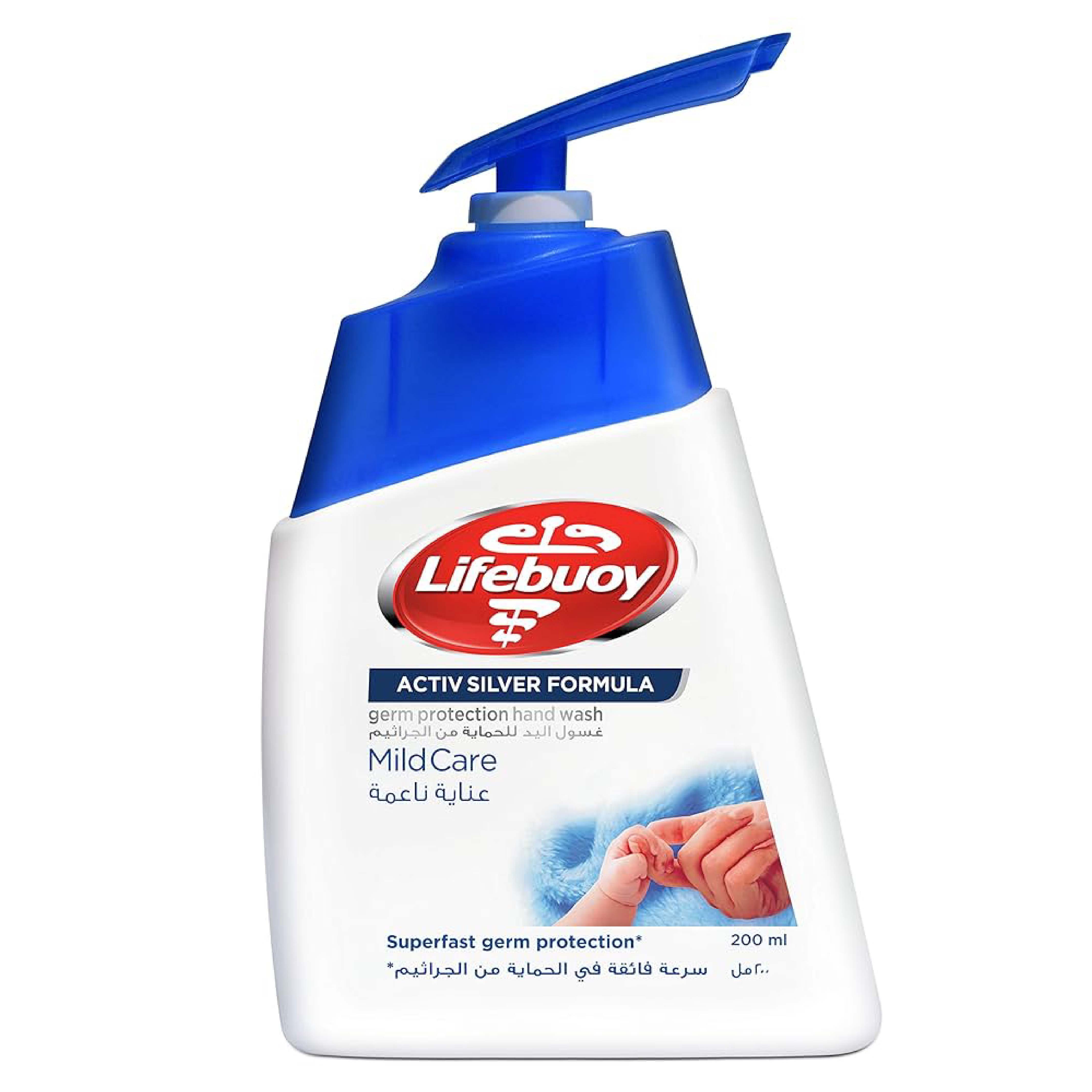 Lifebuoy, HW Mild Care Body Wash, Gentle antibacterial body wash, 200ml