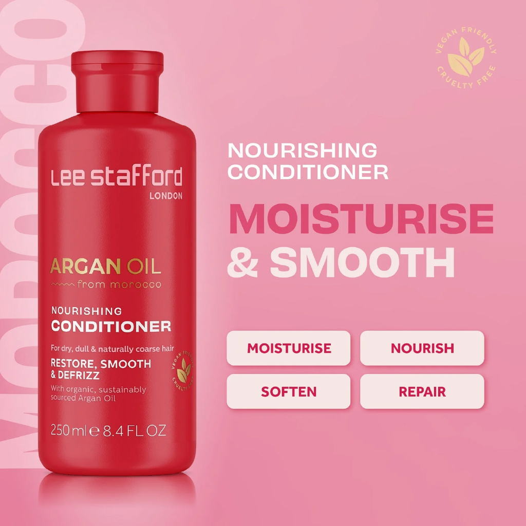 Lee Stafford, Argan Oil from Morocco Conditioner, Moisturizing and smoothing hair conditioner, 250ml