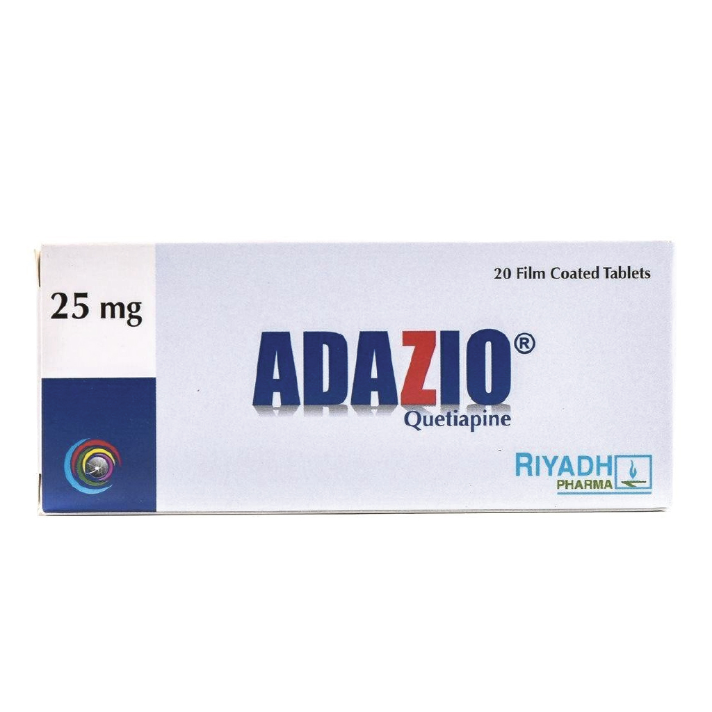 Adazio Quetiapine 25mg 20 Tablets