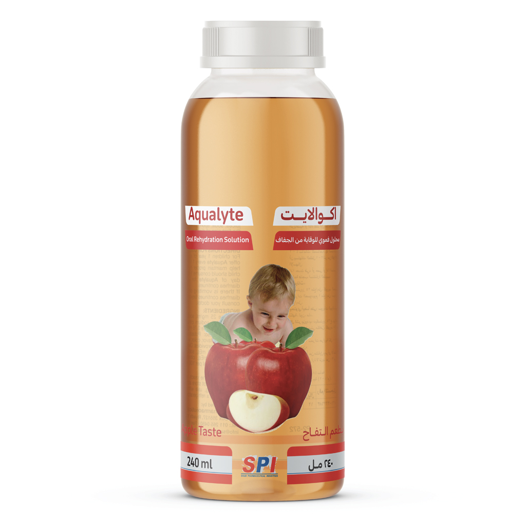 Aqualyte, Oral rehydration solution, Electrolyte solution for hydration and recovery, 240 ml