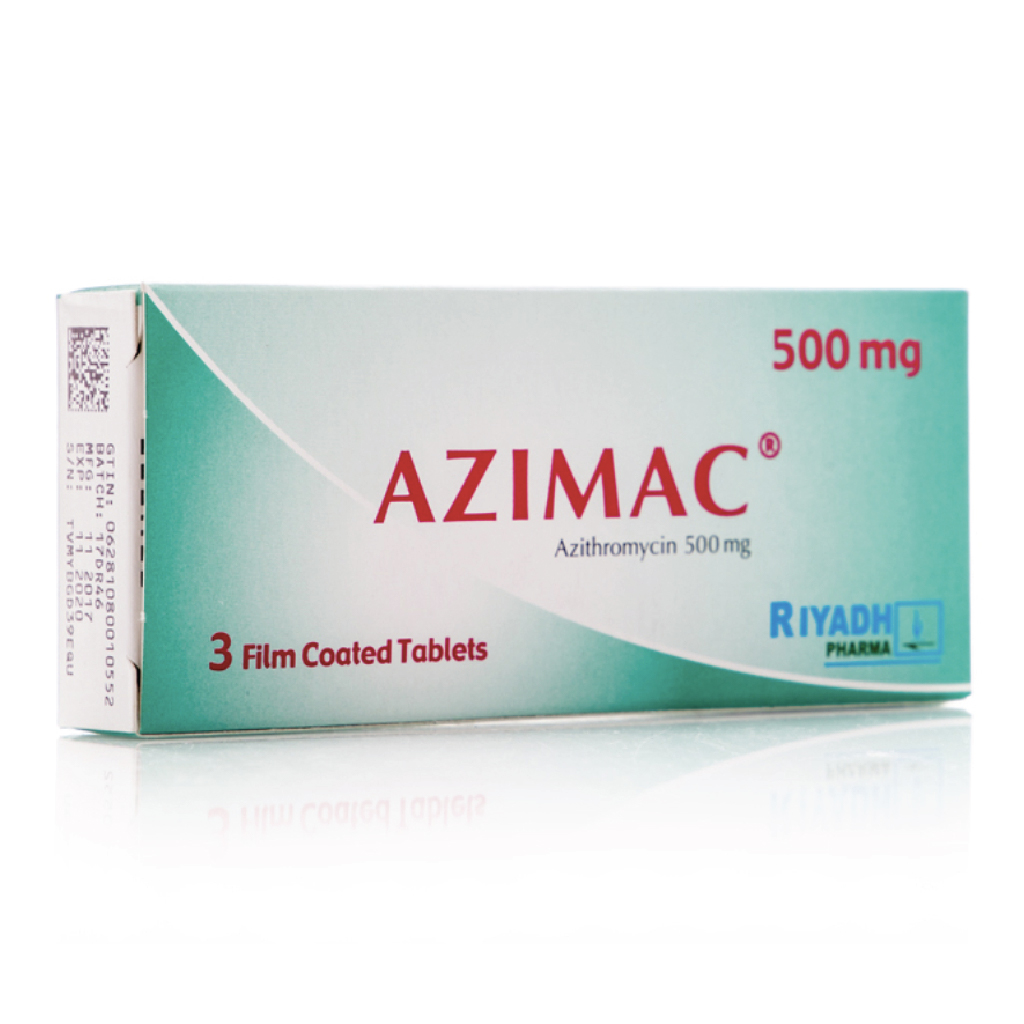 Azimac Azithromycin 500mg 3 Tablets