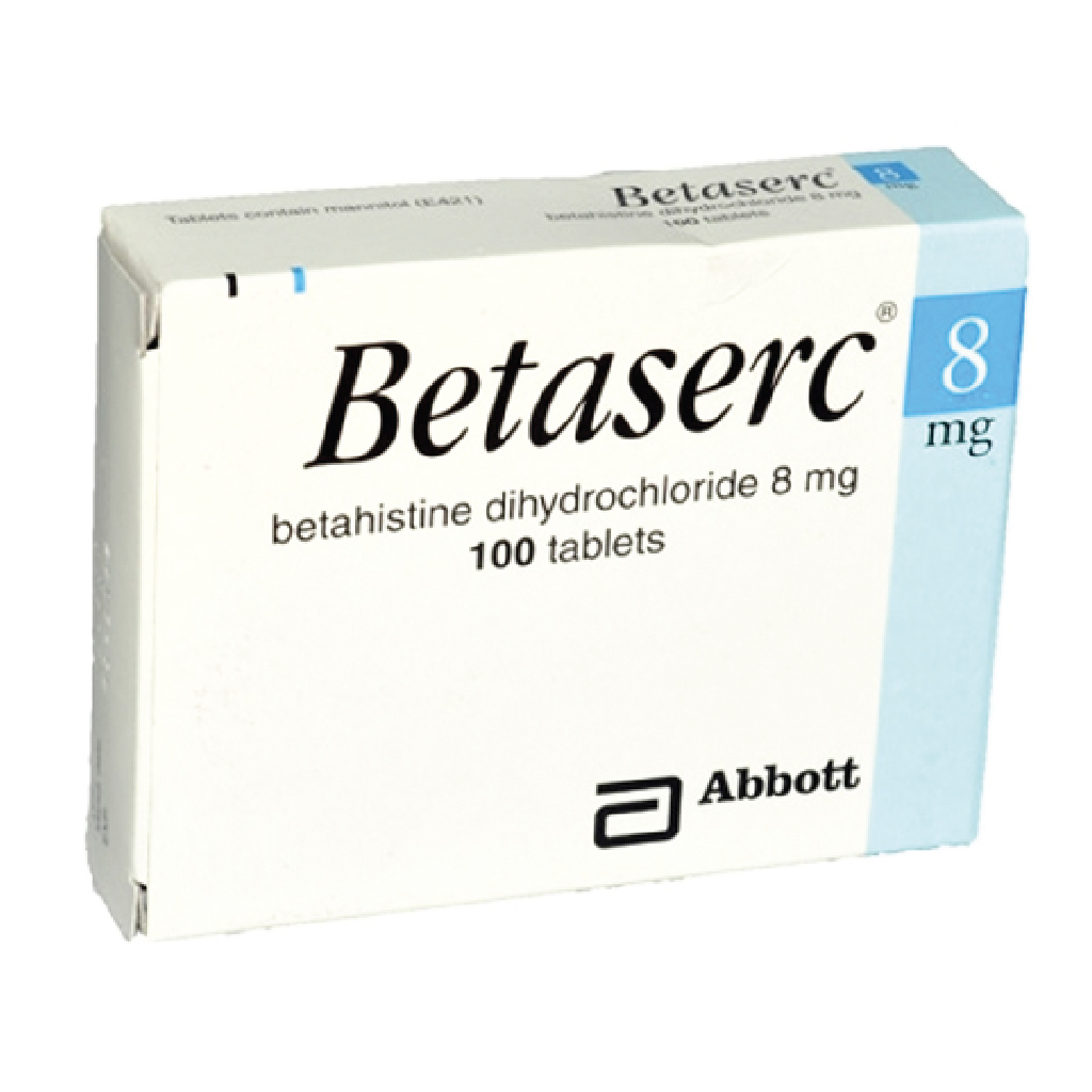 Betaserc 8mg 100 Tablets