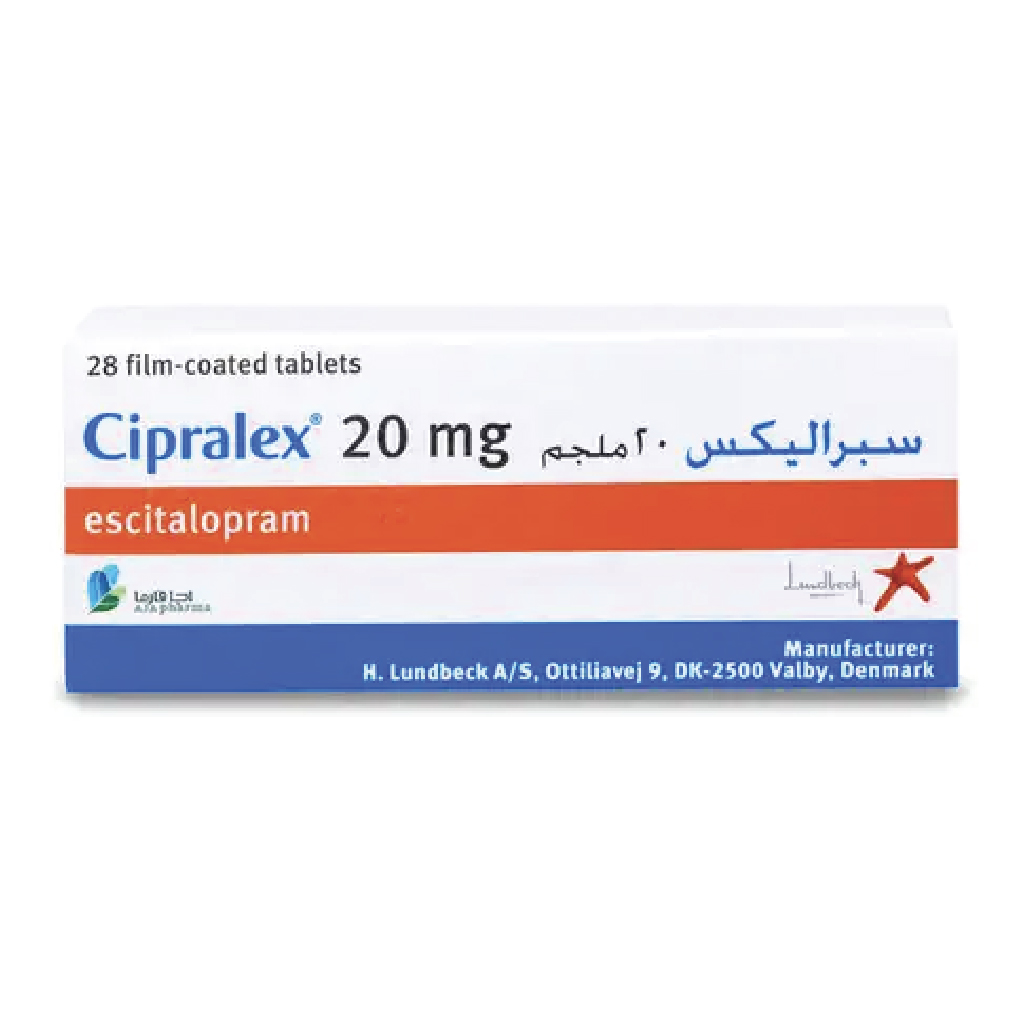 Cipralex 20mg - Antidepressant Tablets  -  28 Tablets