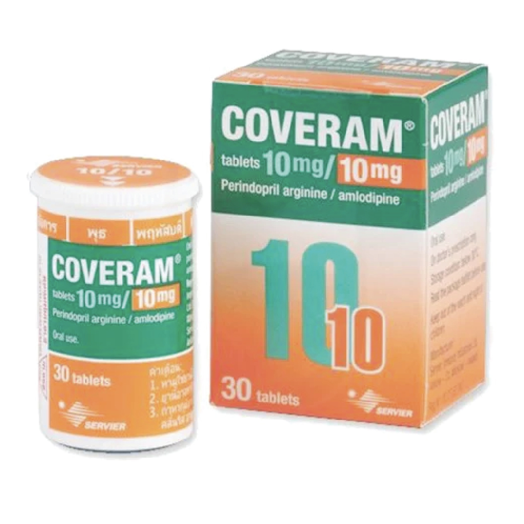 Coveram, 10mg/10mg Tablets, Combination medication for hypertension, 30 tablets