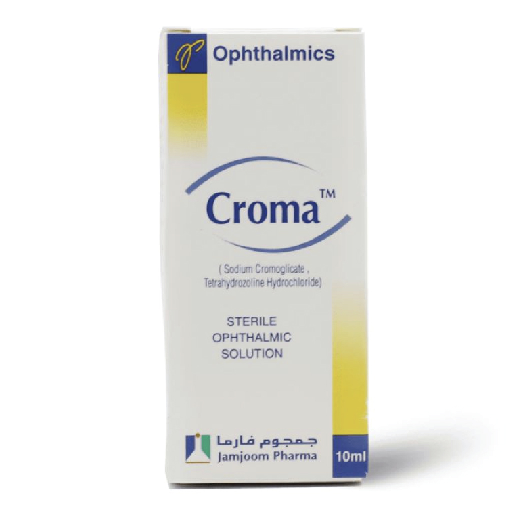 Croma, Sterile Ophthalmic Solution, Sterile eye drops for irritation relief, 10ml